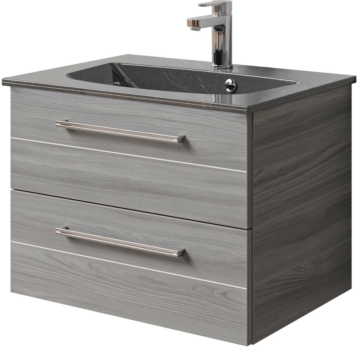Saphir Waschtisch »Serie 6025 Mineralmarmor-Waschtisch mit Unterschrank, 67 günstig online kaufen
