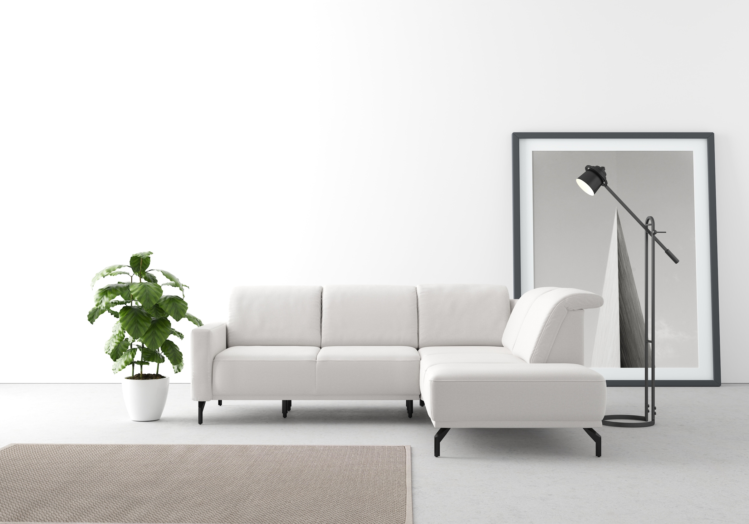sit&more Ecksofa »Bailando L-Form«, wahlweise mit Kopfteilverstellung und V günstig online kaufen