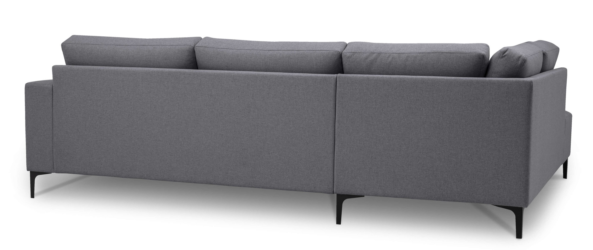 Home affaire Ecksofa »Tournon, L-Form, Breite 256 cm, Webstoff, Chenille«, Designsofa im nordischen Stil, Wellenunterfederung, Metallfüße
