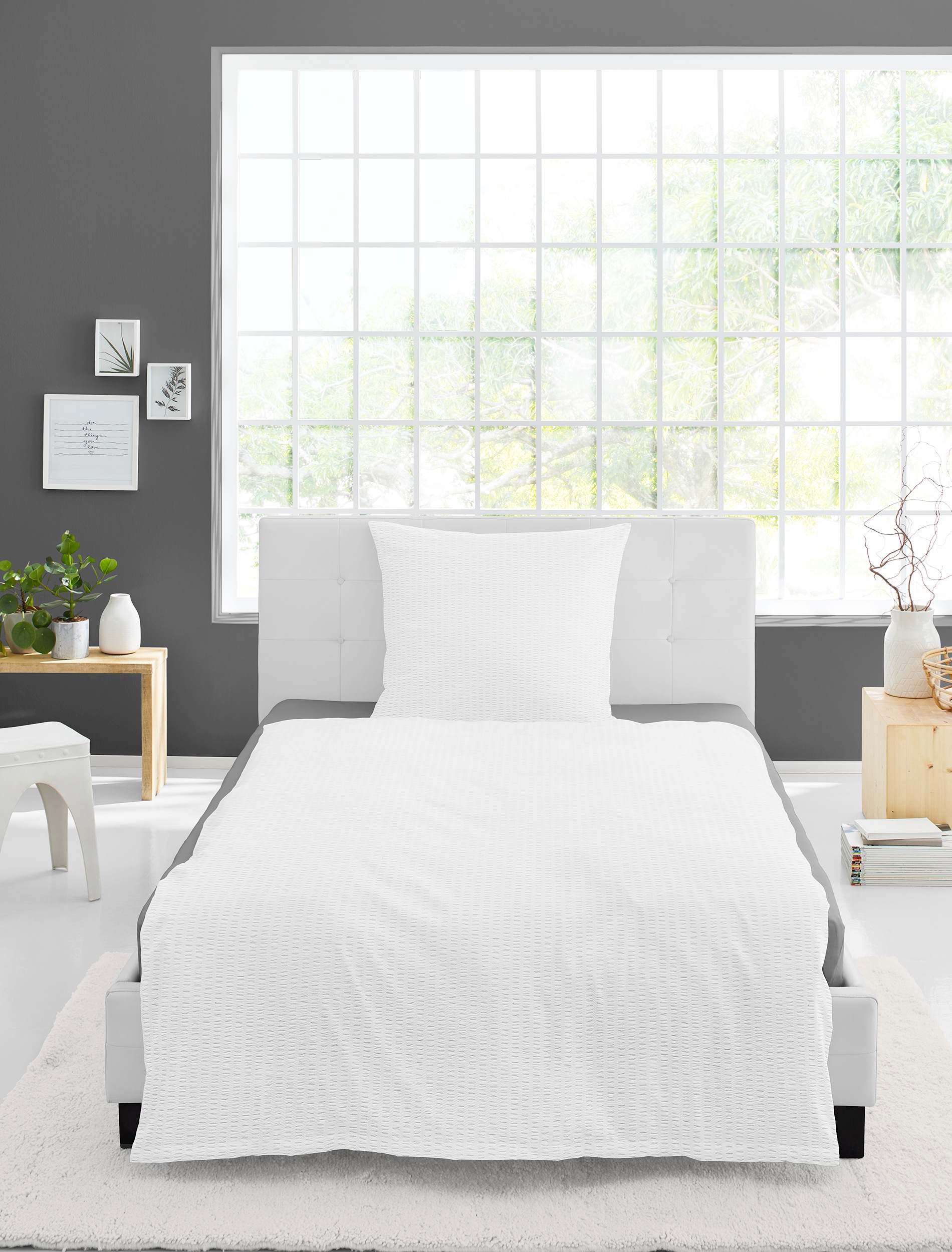 BIERBAUM Bettwäsche »Chic Uni«, Schickes Unidesign: Modern und elegant für günstig online kaufen