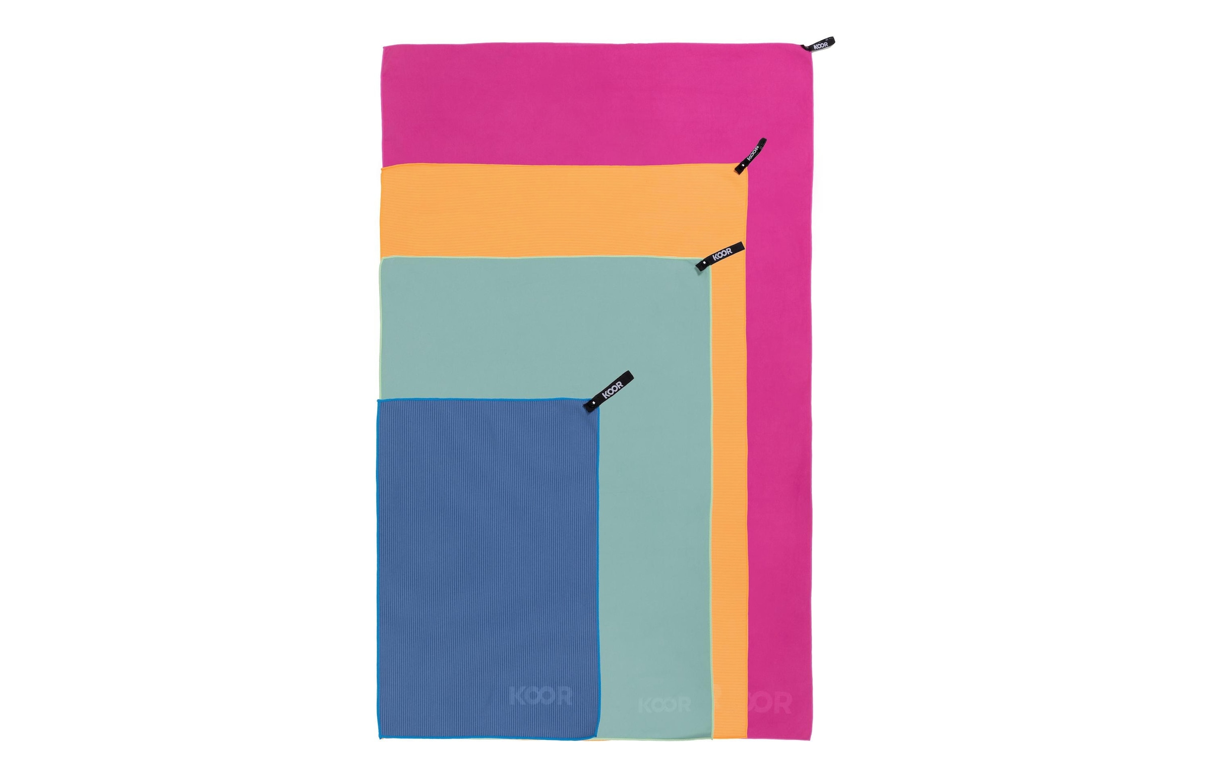 KOOR Badetuch »Silva Onda Blu XL 105«