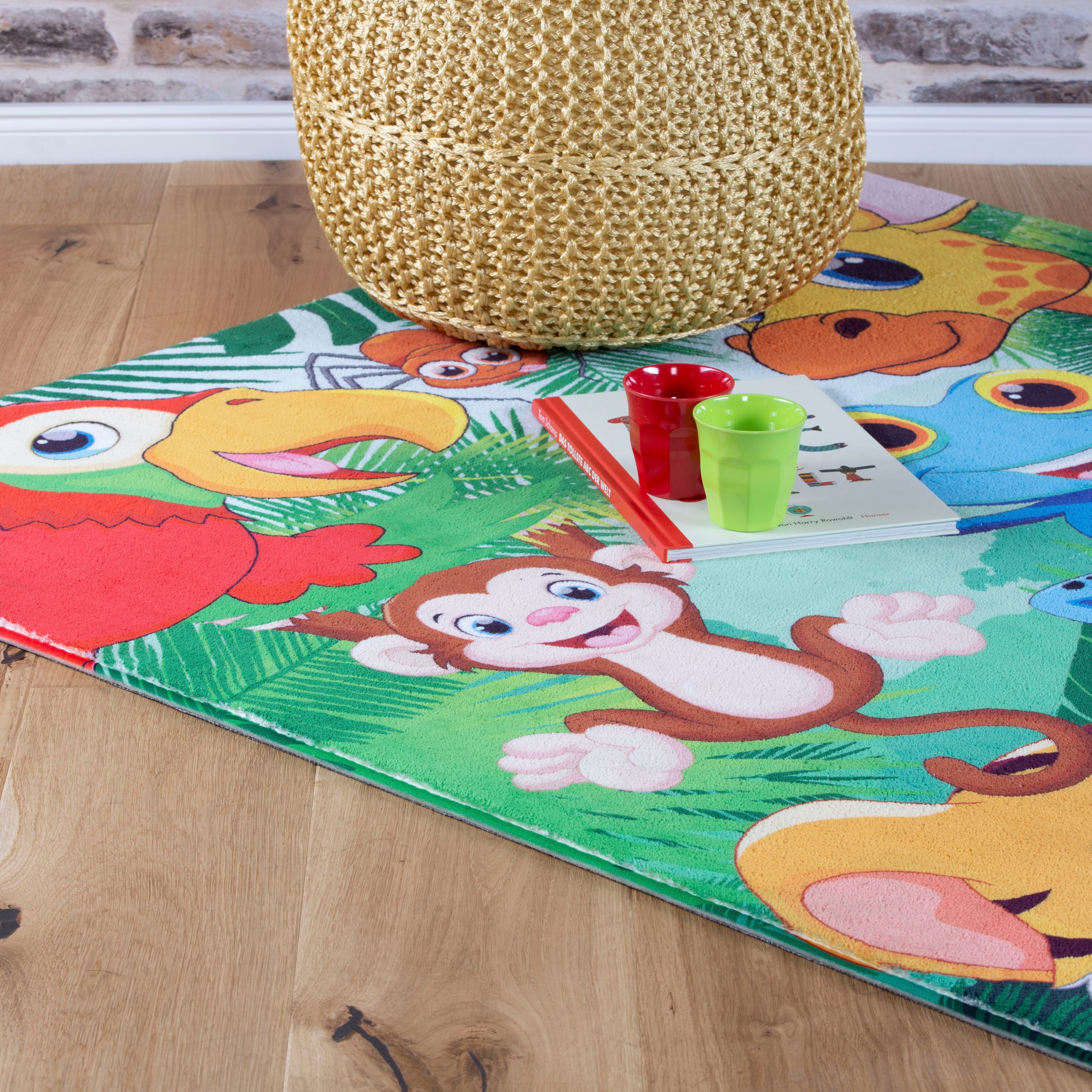 Obsession Kinderteppich »My Juno 471«, rechteckig, 10 mm Höhe, Spielteppich, Motiv Tiere, Kinderzimmer