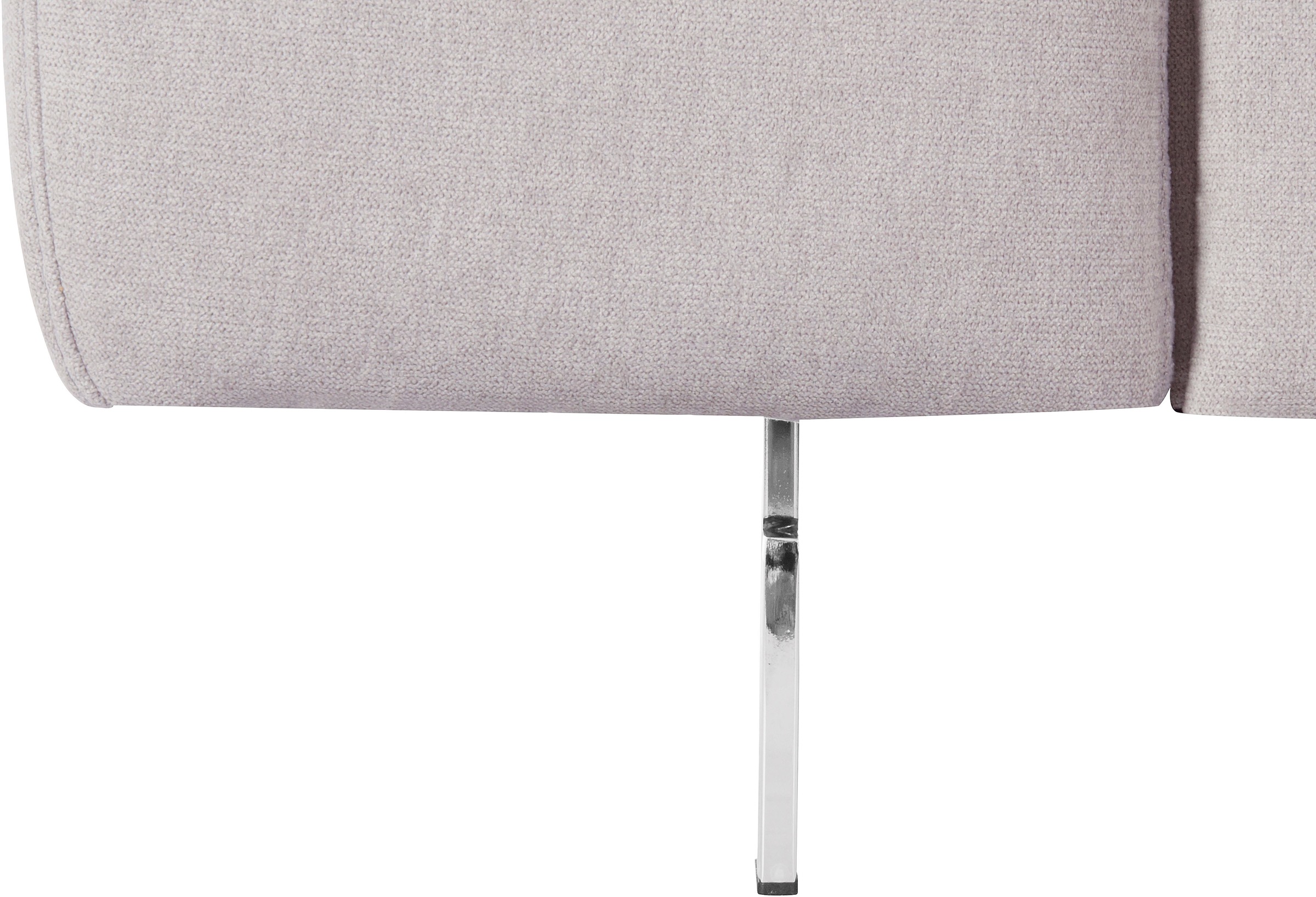 COTTA Ecksofa »Chef L-Form«, mit Kopfteilverstellung, edle Metallkufen, wahlweise mit Bettfunktion