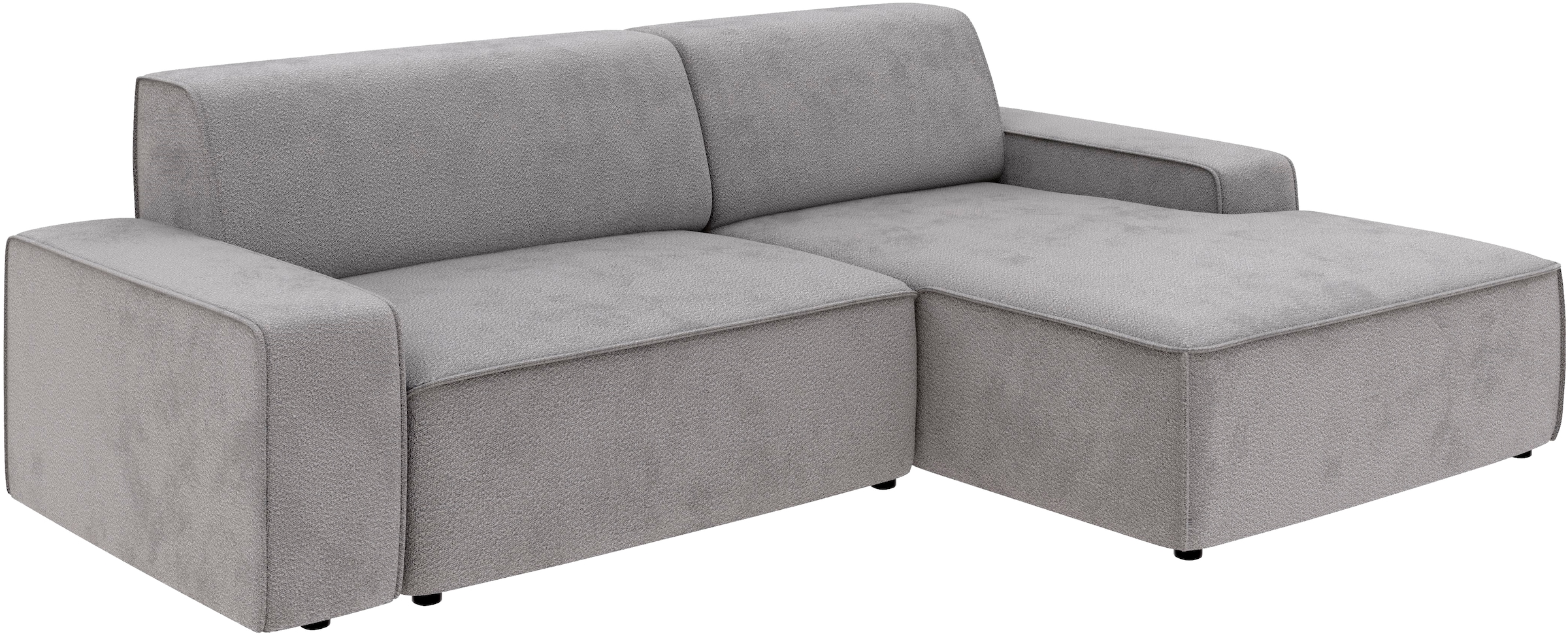 TRENDMANUFAKTUR Ecksofa »Graz, wahlweise mit Sitzvorschub und Bettkasten, L-Form, Breite 246 cm«, in Cord-, haustierfreundlichem LEO Struktur- oder LUMOS-3D-Bezug