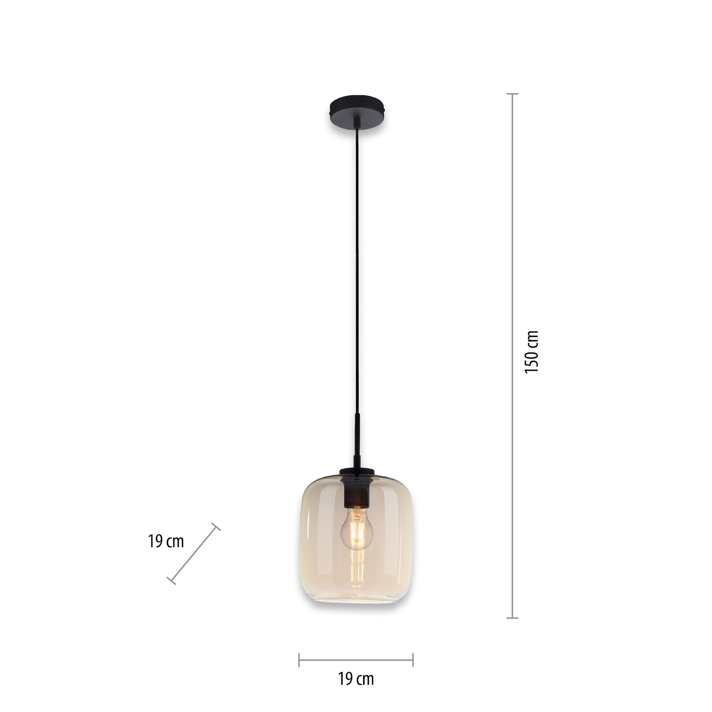 Paul Neuhaus Pendelleuchte »SHITAKE«, 1 flammig, Leuchtmittel E27 | ohne Leuchtmittel