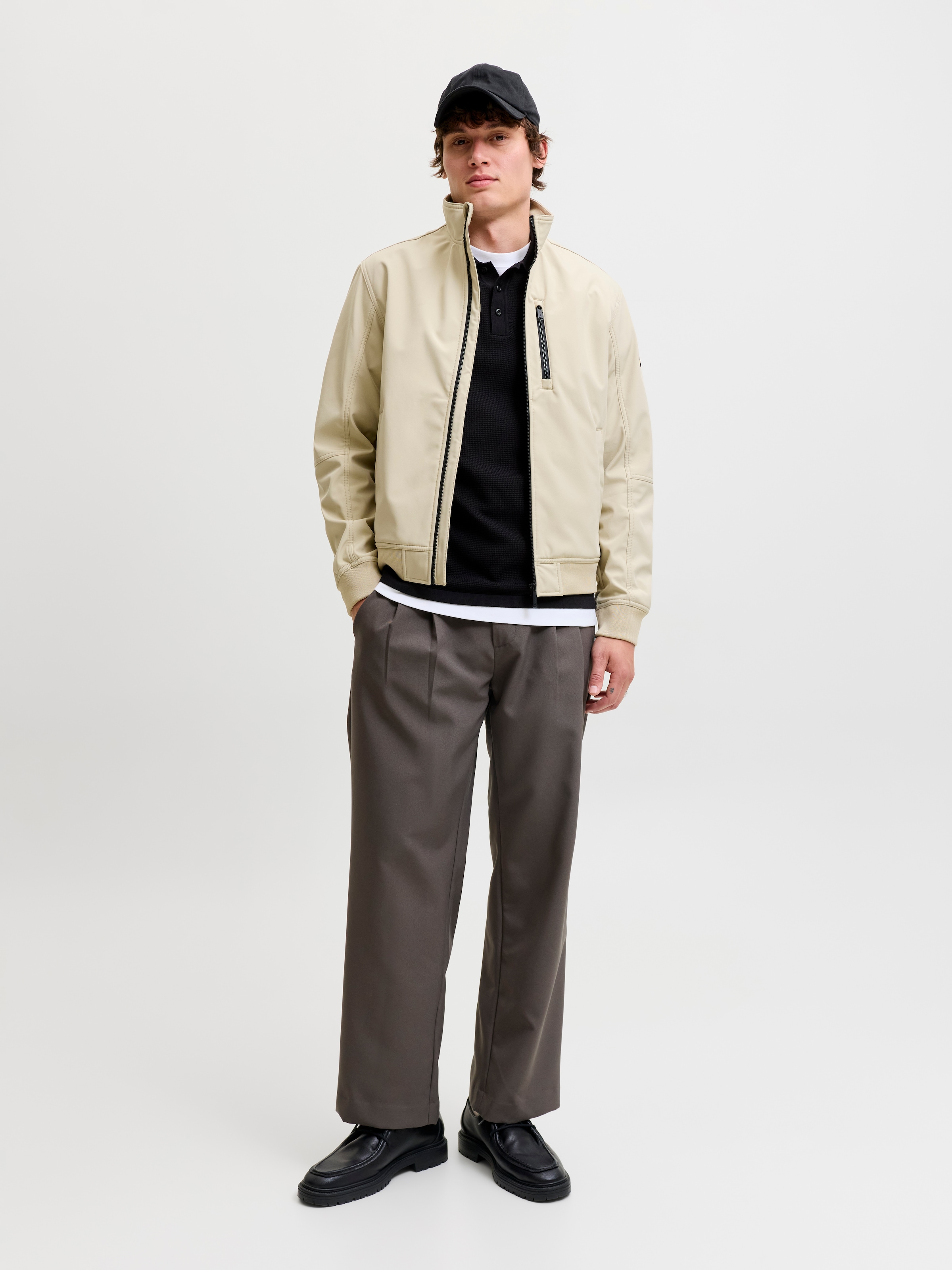 Jack & Jones Polokragenpullover »JJEAUSTIN KNIT LS POLO SN« Baumwollmischung, regular fit