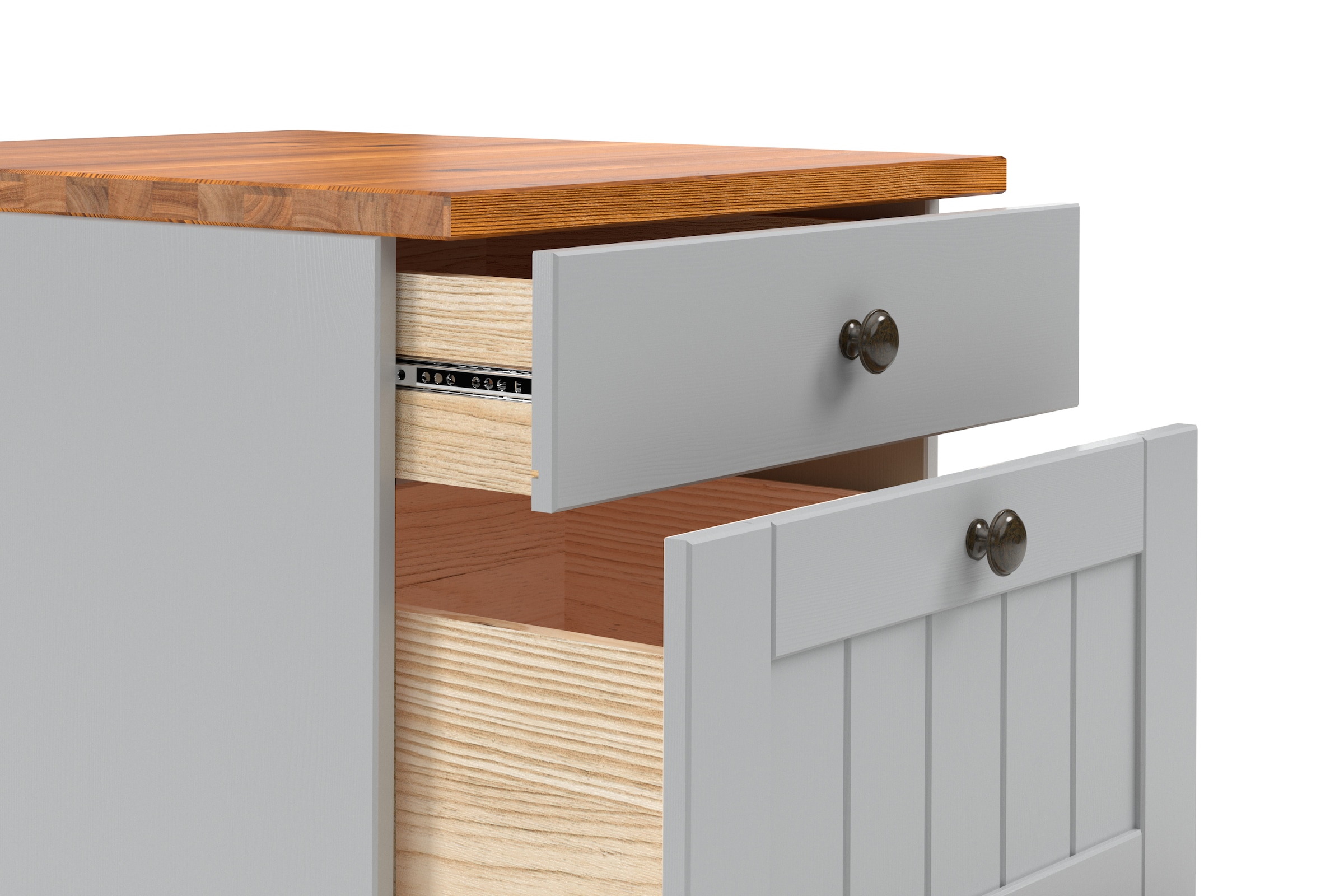 Home affaire Unterschrank »Alby2«, Mit Metallgriffen, Breite 50 cm