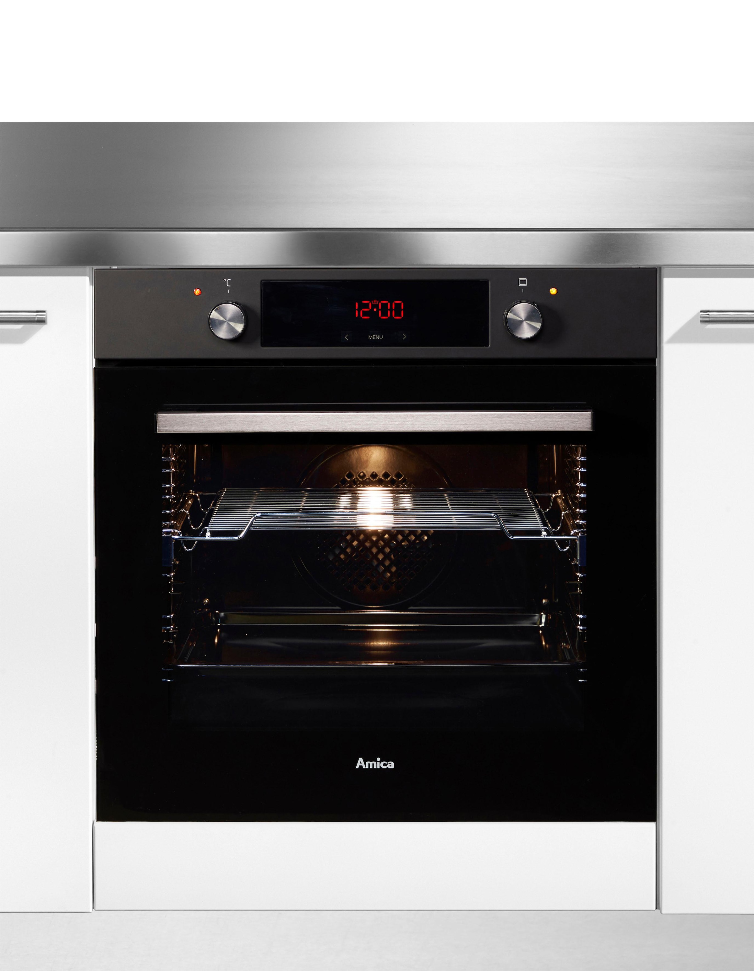 Amica Einbaubackofen »EBX 943 610 SM«, mit 1-fach-Teleskopauszug, Simple St günstig online kaufen