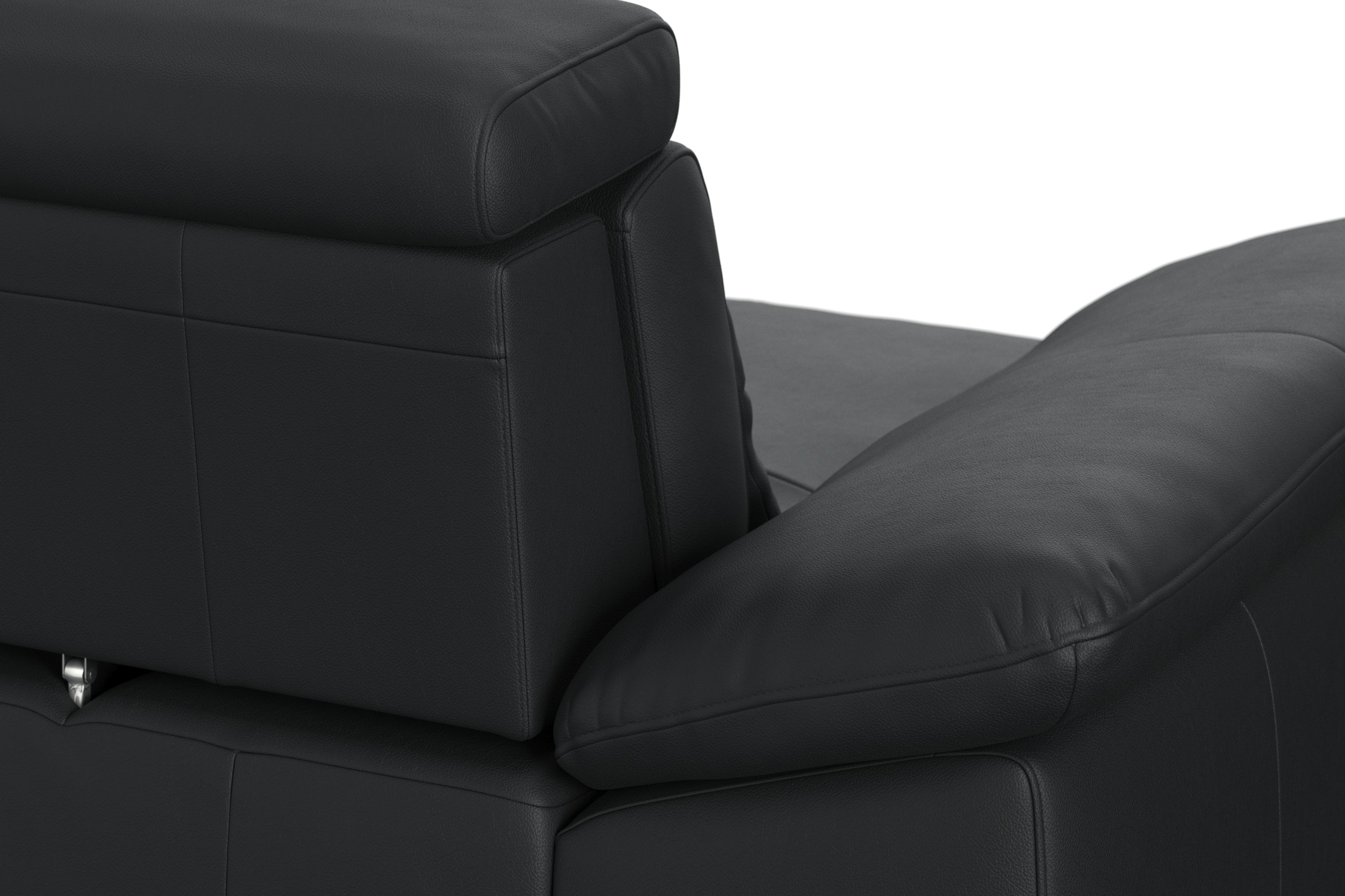 sit&more Ecksofa »Cabrio L-Form, mit Sitztiefenverstellung, Arm- und Kopfteilverstellung«, 2 Nierenkissen, Federkern, optional Bettfunktion und Stauraum