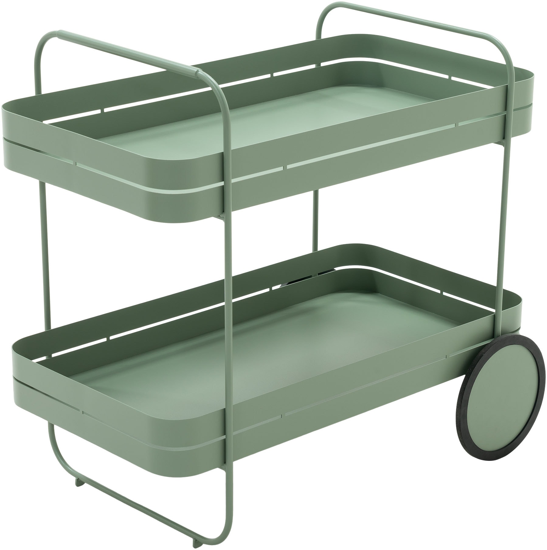 Spinder Design Servierwagen »GIN & TROLLY«, (1 St.), Servierwagen aus Stahl mit Gummirädern