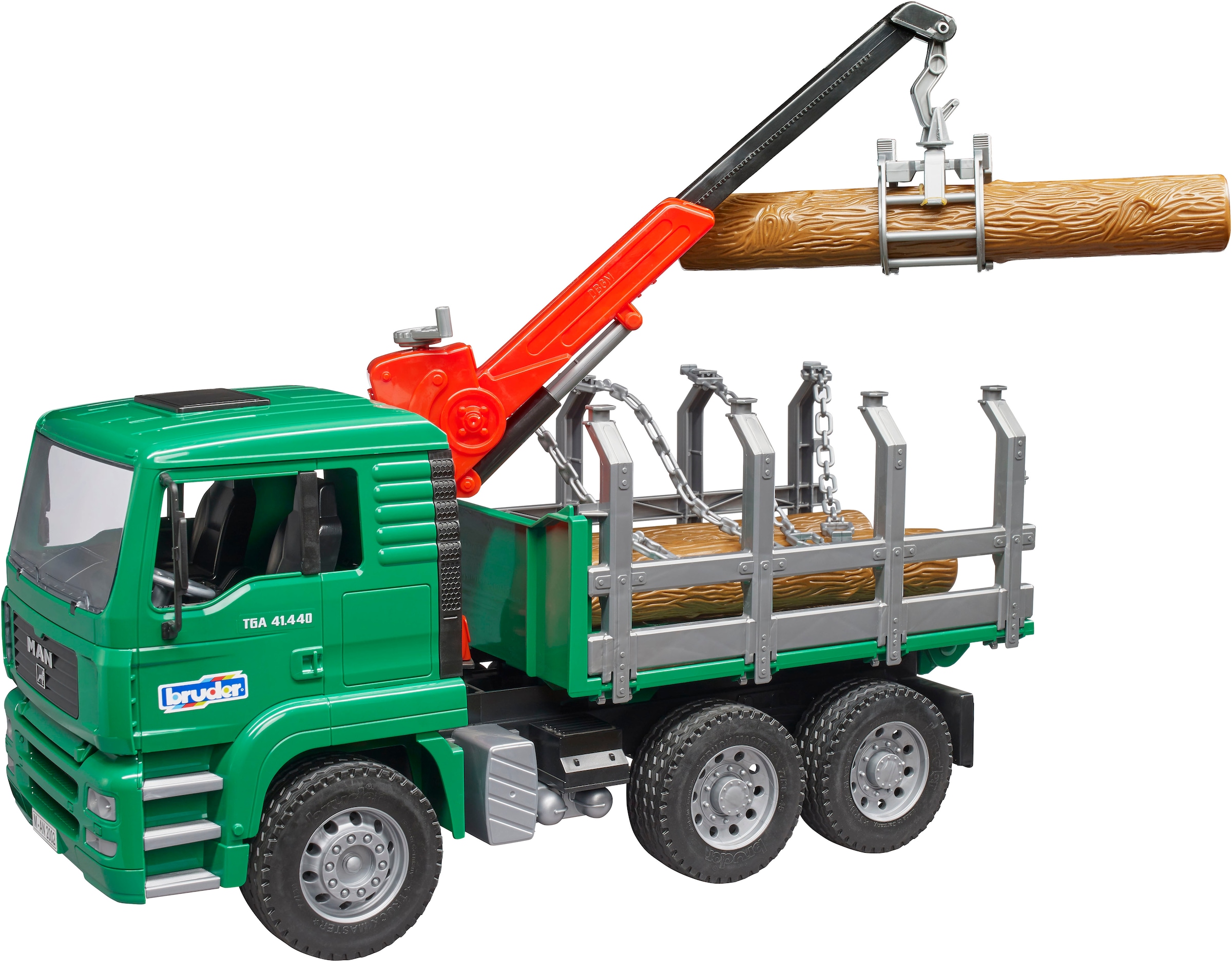 Bruder® Spielzeug-Forstmaschine »MAN Holztransporter mit Ladekran 43 cm (02769)« Made in Europe