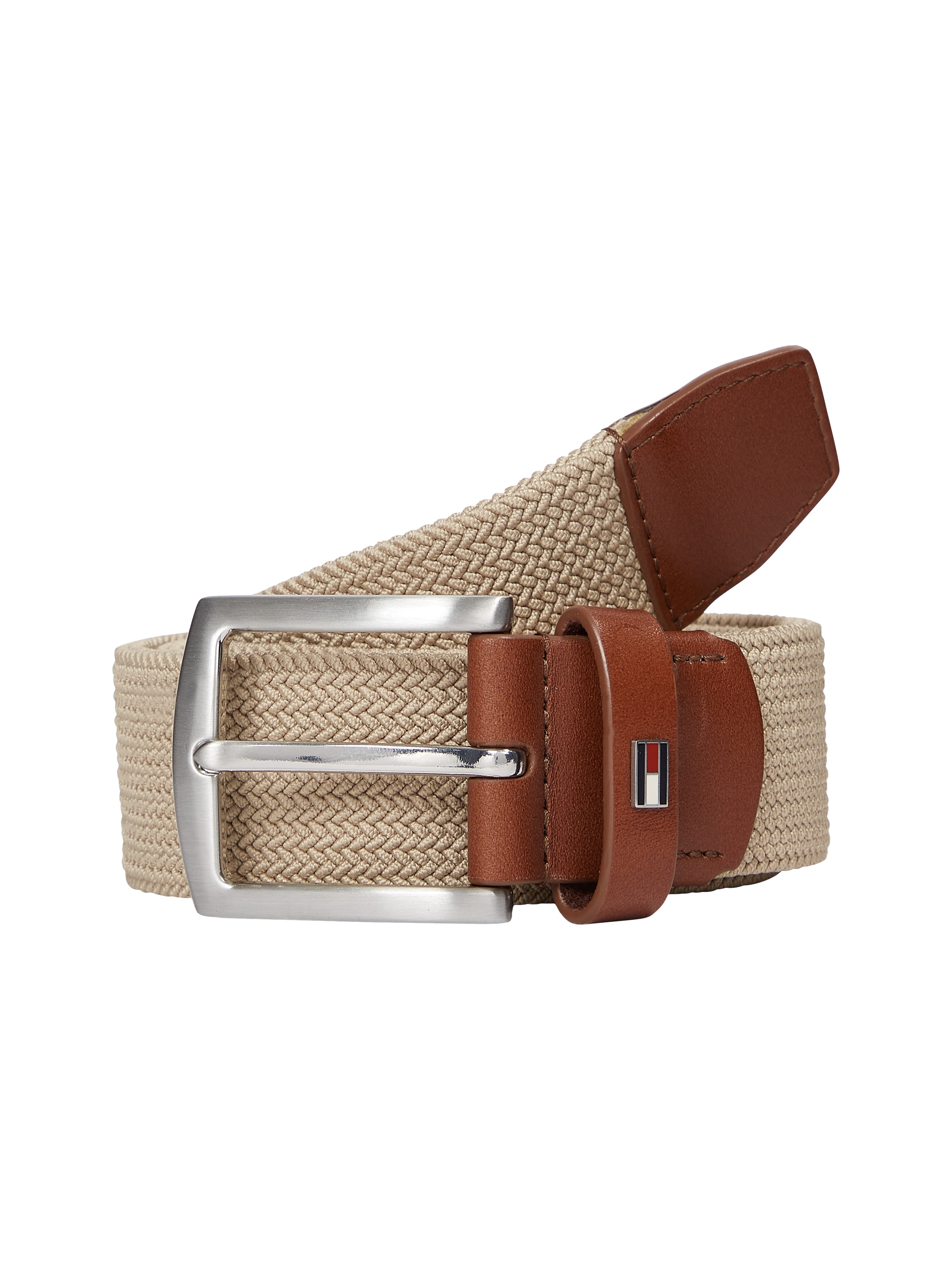 Tommy Hilfiger Flechtgürtel »DENTON ELASTIC 3.5«, Flexibel größenverstellbar, elastisch, Metalllogo