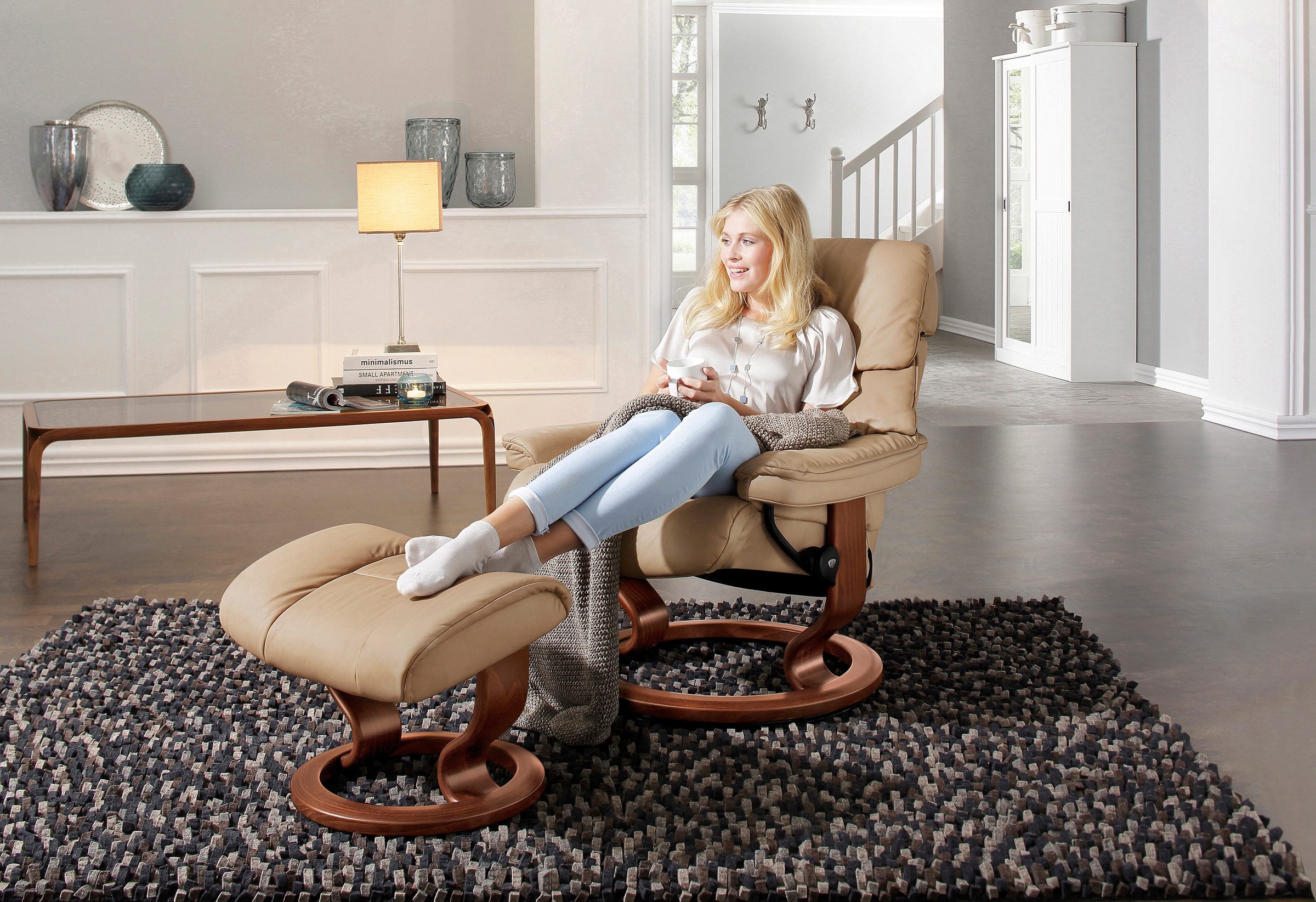 Stressless® Relaxsessel »Ruby«, (Set, Relaxsessel mit Hocker), mit Classic günstig online kaufen