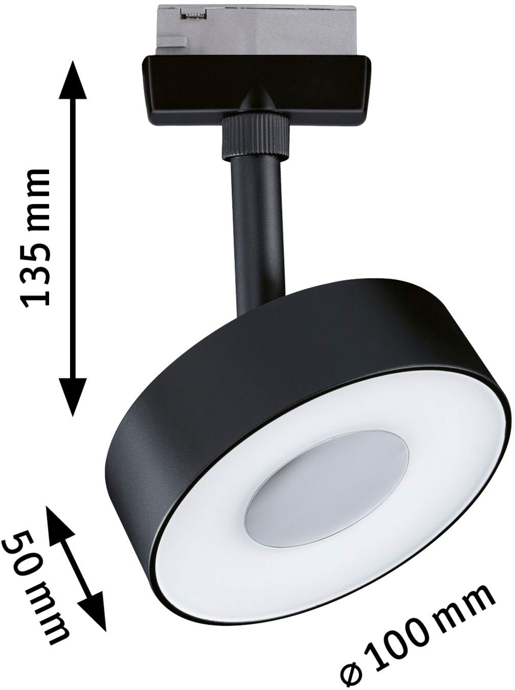 Paulmann Schienensystem-Leuchten »URail Spot Circle 1x5W 4000K 230V«, 3-Step-Dimmbar