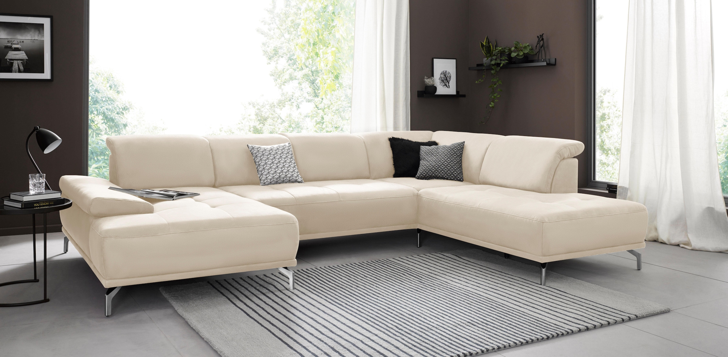 Home affaire Wohnlandschaft »Caluna« Inkl.Sitztiefenverstellung, wahlweise günstig online kaufen