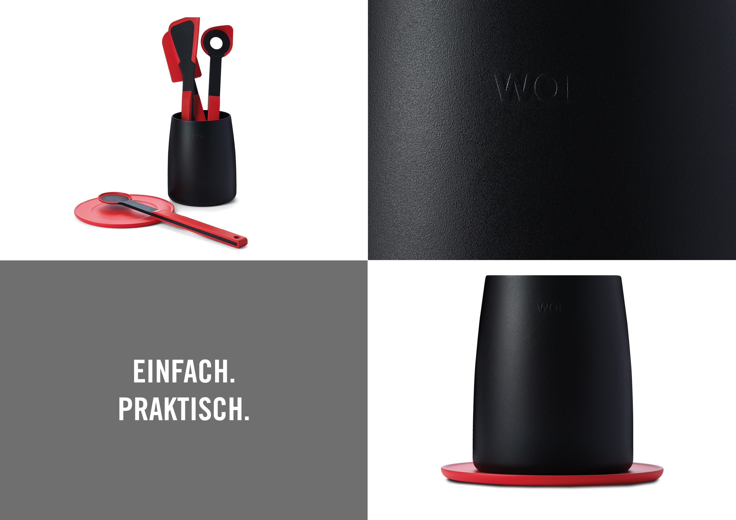 WOLL Kochbesteck-Set »Cook it«, (Set, 5 tlg.), aus hochwertigem Kunststoff günstig online kaufen
