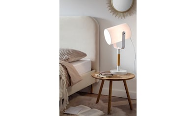 SPOT Light Tischleuchte »STRONG DOUBLE«, 1 flammig-flammig, Wertige  Materialien: echtes Beton und Leuchtenschirm aus Stoff online kaufen
