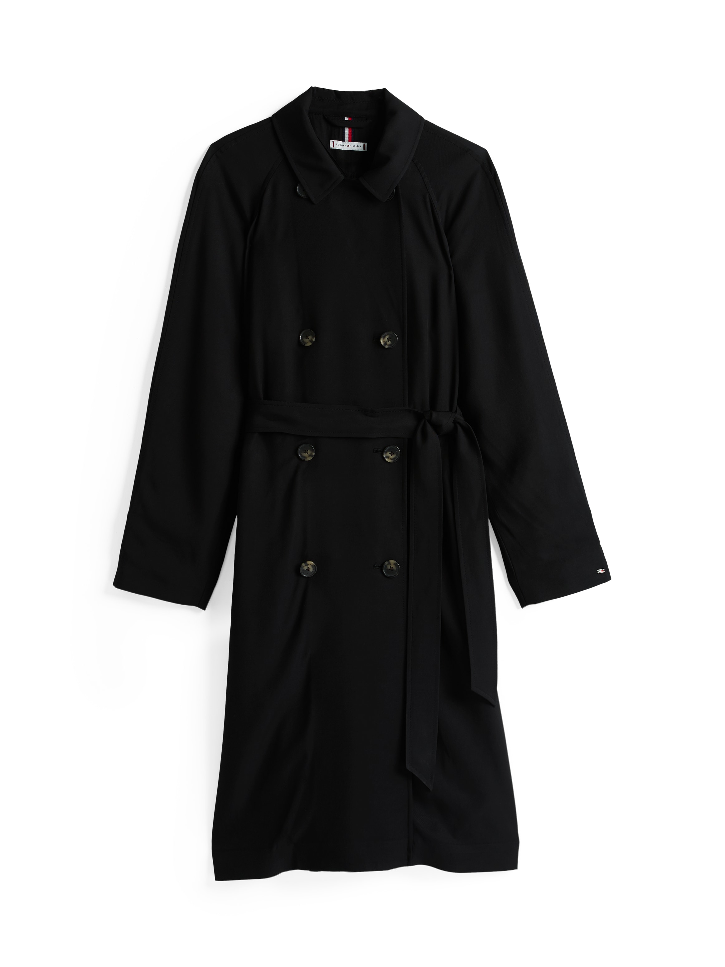 Tommy Hilfiger Trenchcoat »ESSENTIAL FLUID TRENCH«, mit Gürtel, mit Rückenpasse, mit Raglanärmel