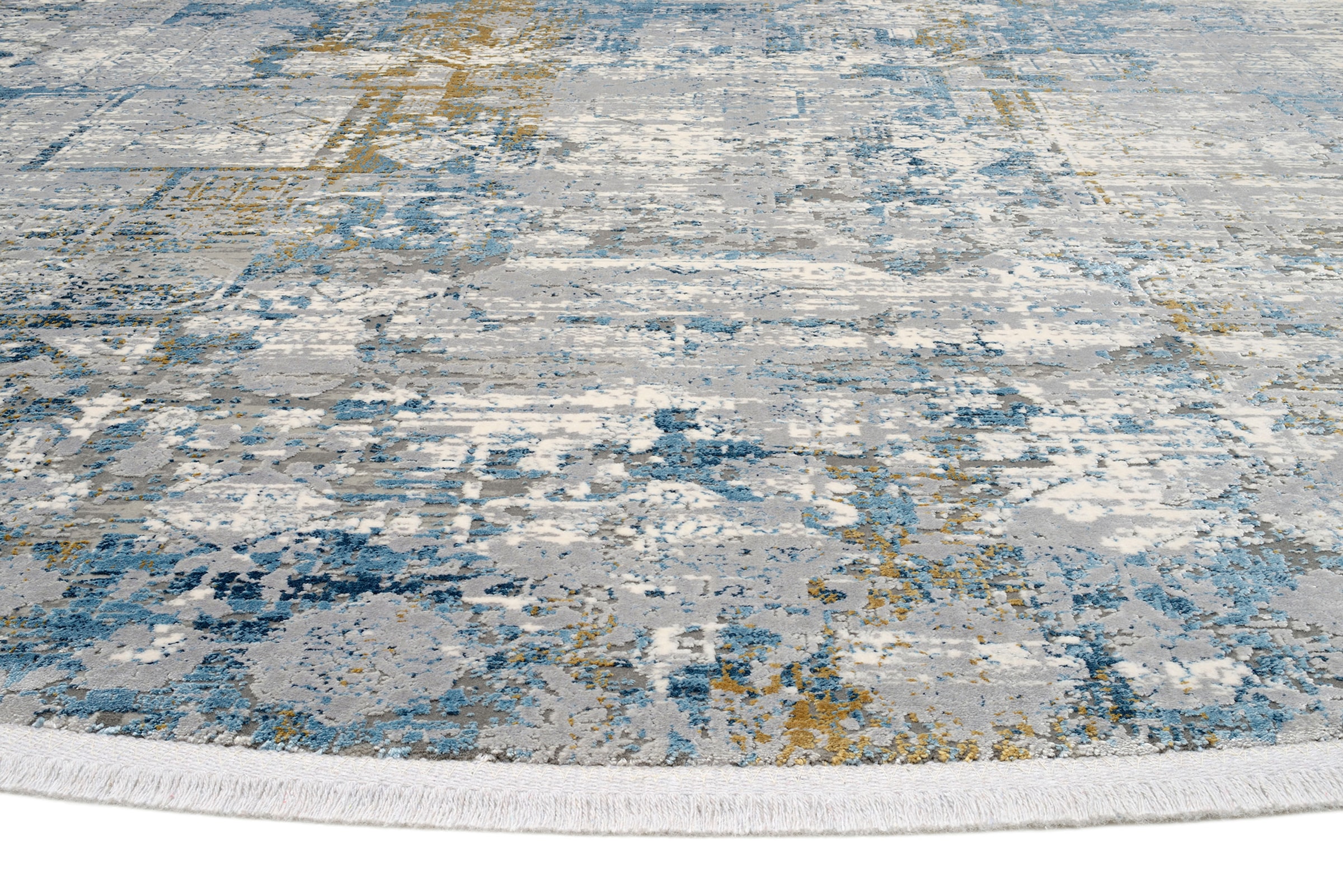Musterring Teppich »SINFONIA«, rund, 8 mm Höhe, exlcusive MUSTERRING DELUXE COLLECTION hochwertig gekettelt, Fransen