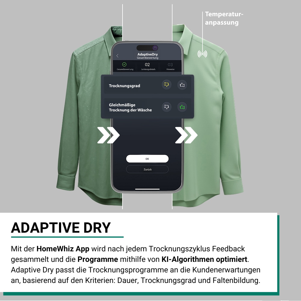 BAUKNECHT Wärmepumpentrockner »BT 85C WBS«, HomeWhiz App