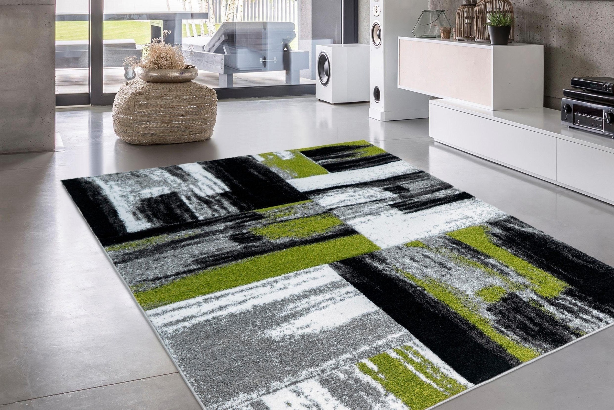 calo-deluxe Teppich »Astro 300«, rechteckig, 14 mm Höhe, Kurzflor, Wohnzimm günstig online kaufen