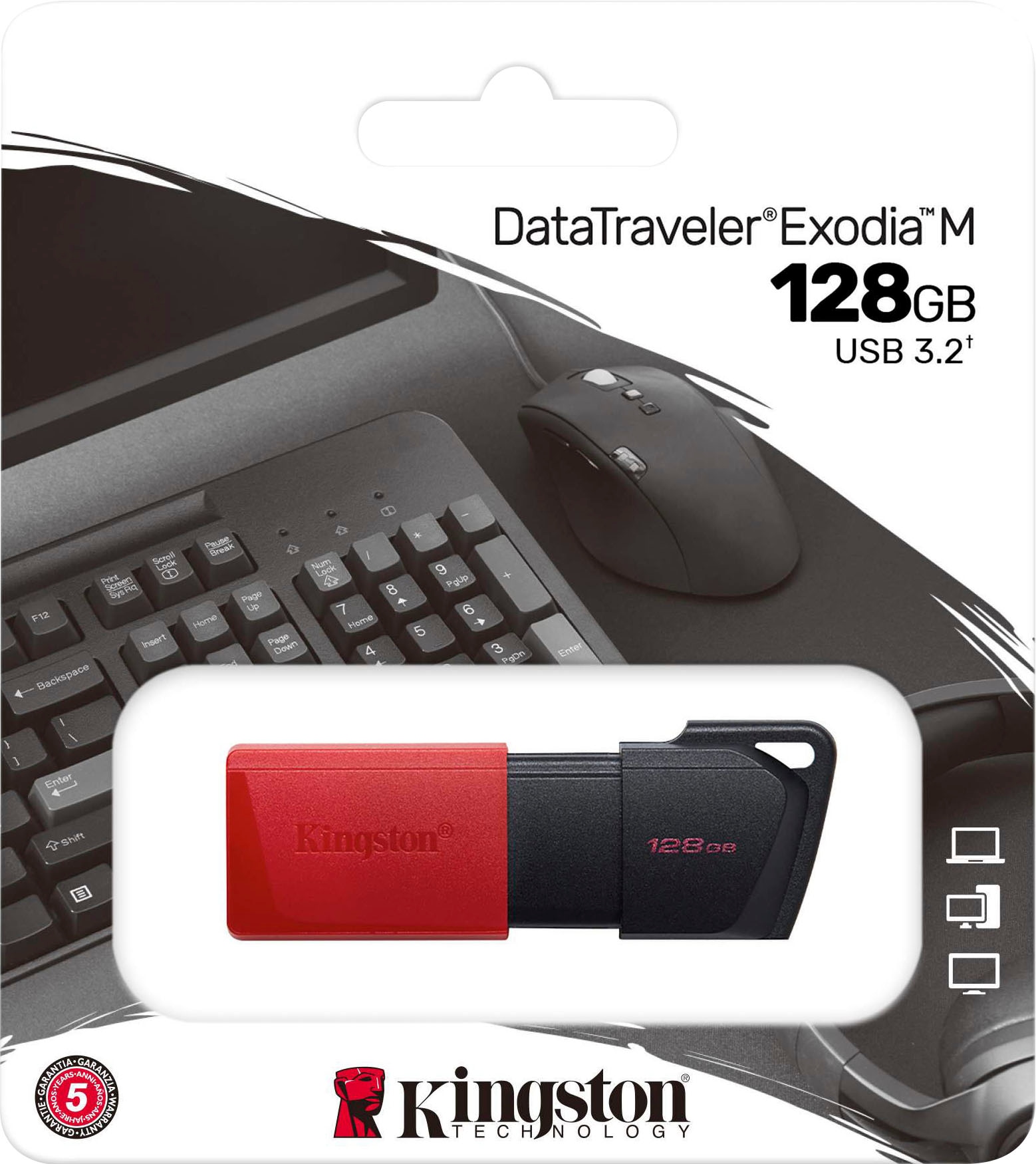 Kingston USB-Stick »DATATRAVELER® EXODIA™ M 128GB« (128GB GB USB 3.2 )