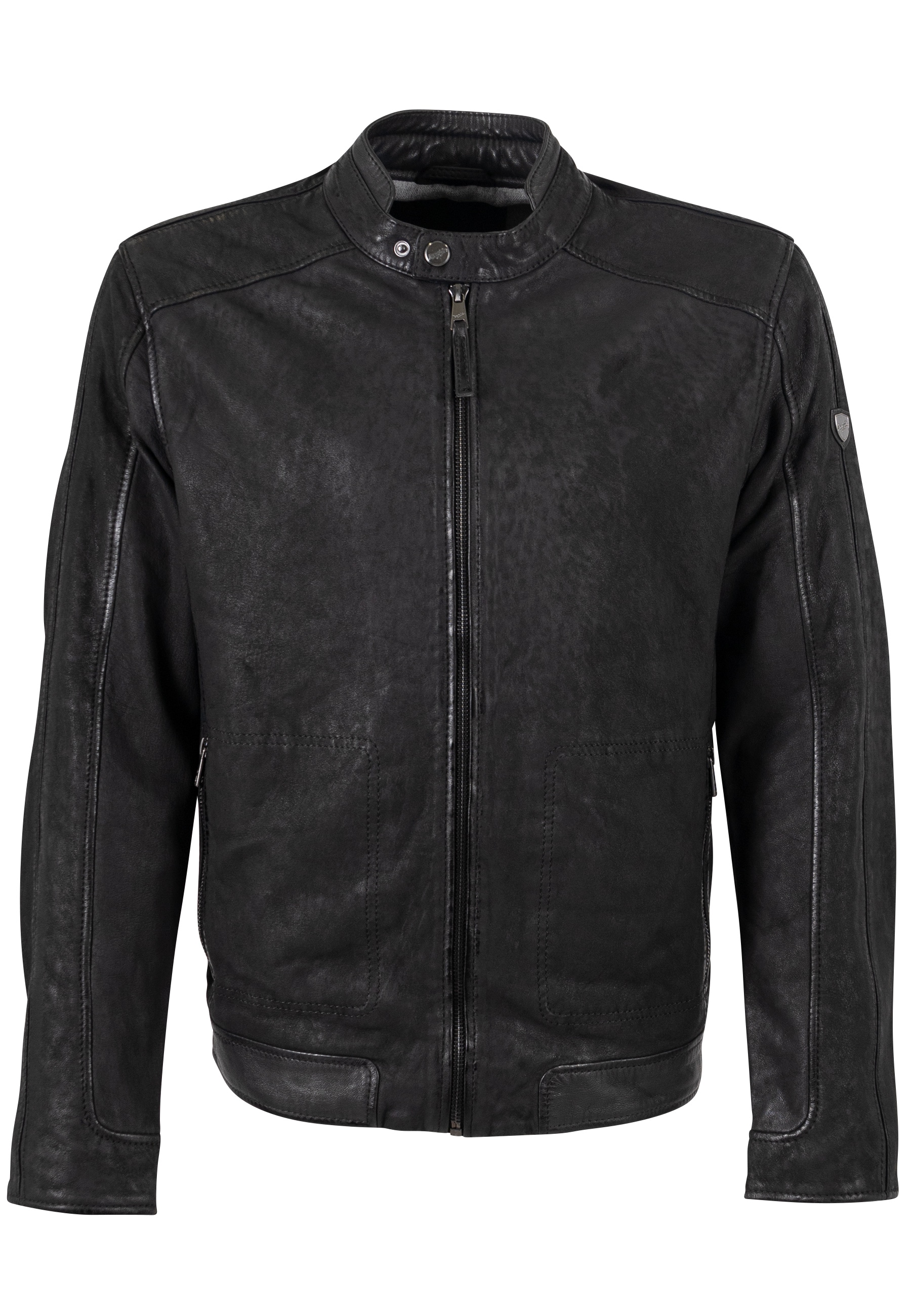 Mauritius Lederjacke »MMDeplu« mit Bikerkragen