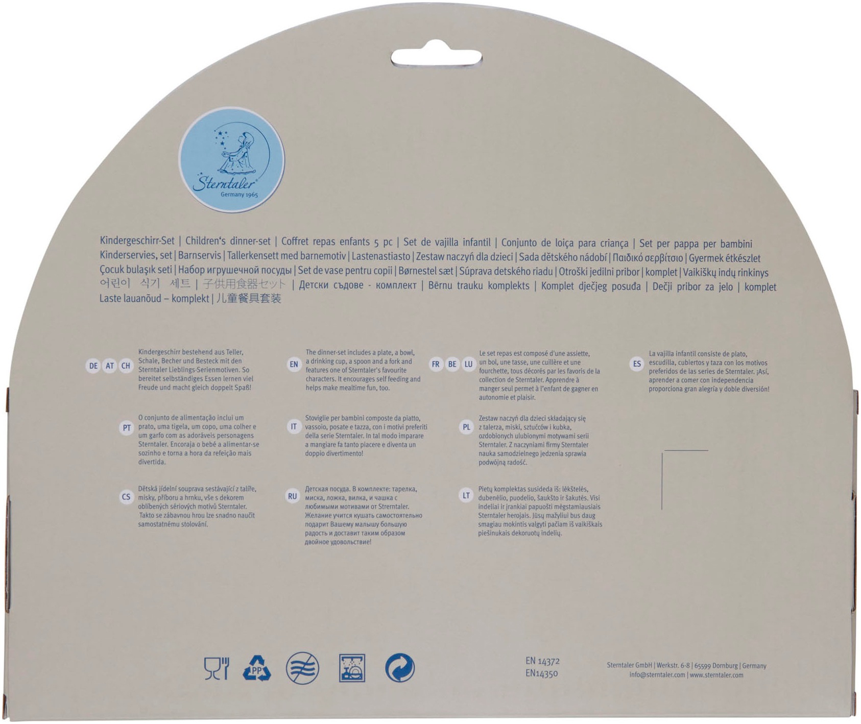 Sterntaler® Kindergeschirr-Set »Hase Hanni, rund«