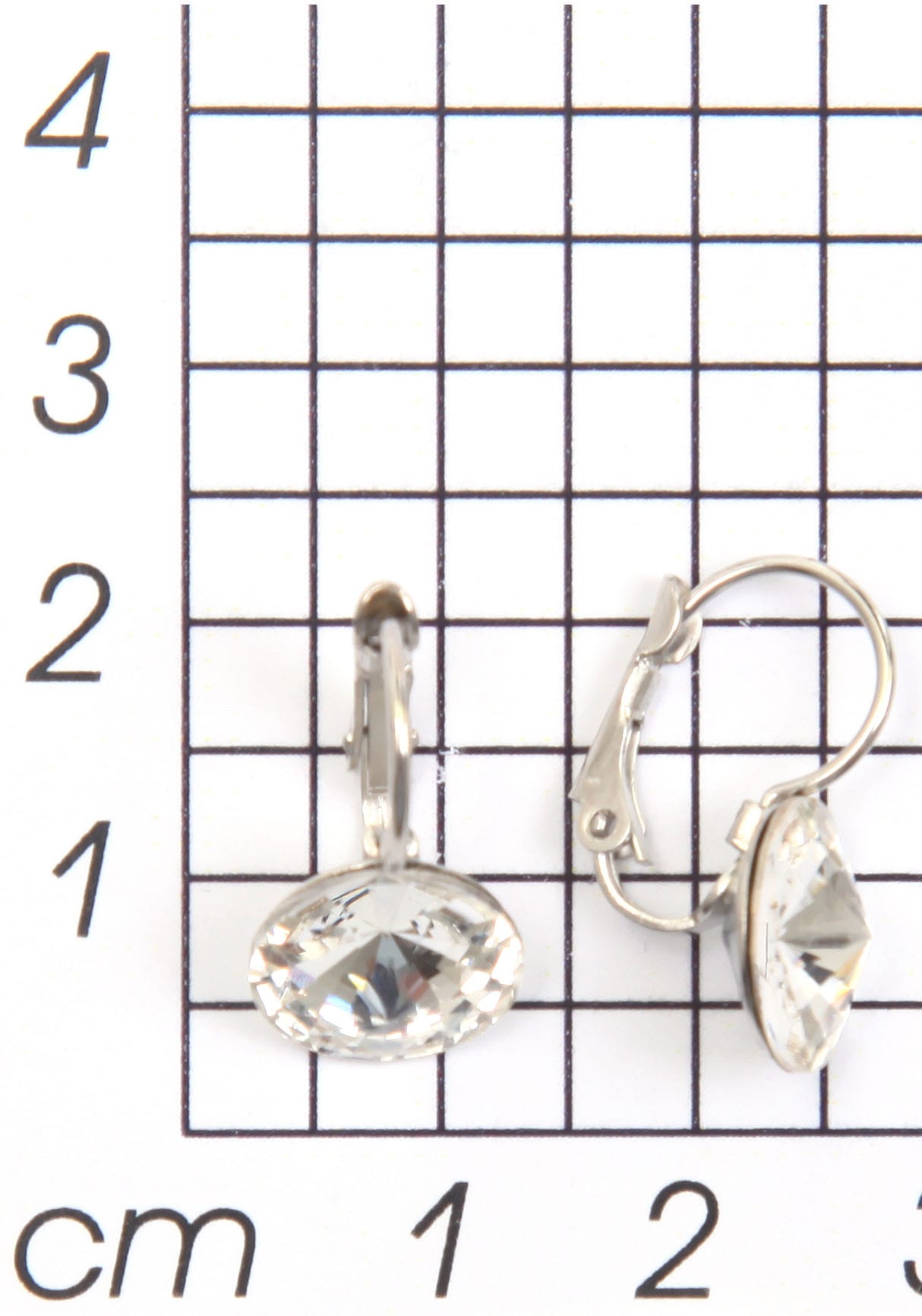 Firetti Paar Ohrhänger »zeitlos, chic, rund, bunt«, Made in Germany - mit Glasstein