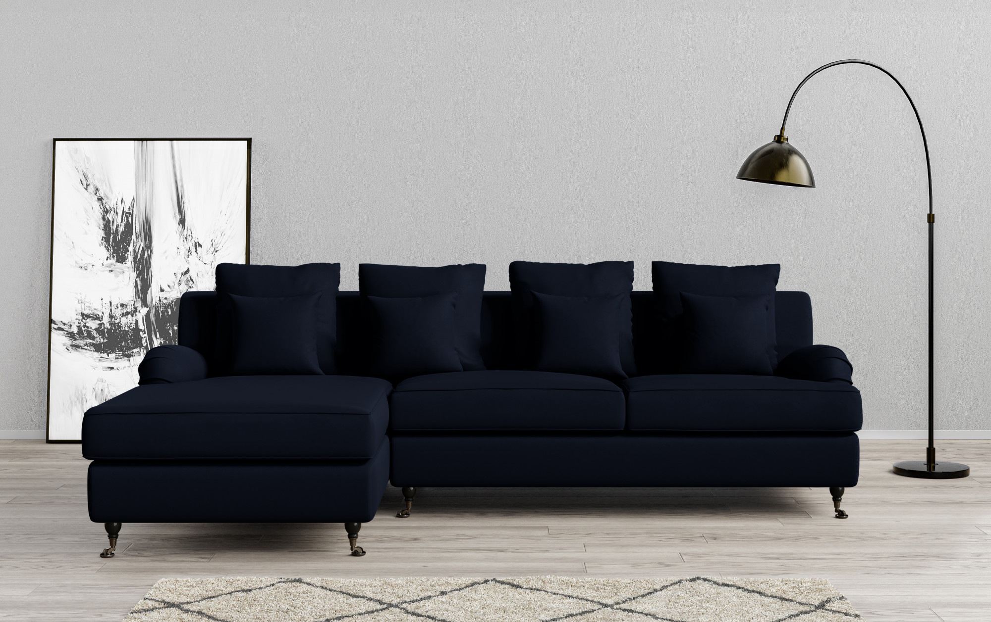 Guido Maria Kretschmer Home&Living Ecksofa »NORIN L-Form«, zwei Fußarten: v günstig online kaufen