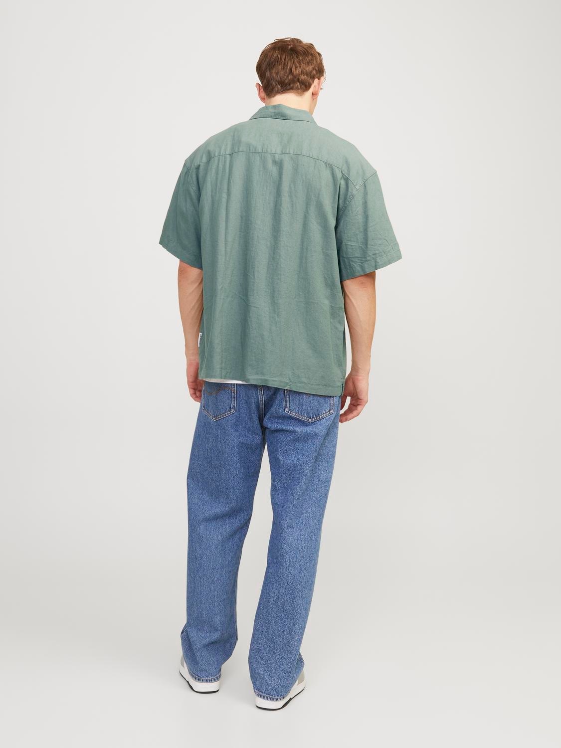 Jack & Jones Kurzarmhemd »JORFARO LINEN OVERSIZED SHIRT SS SN«