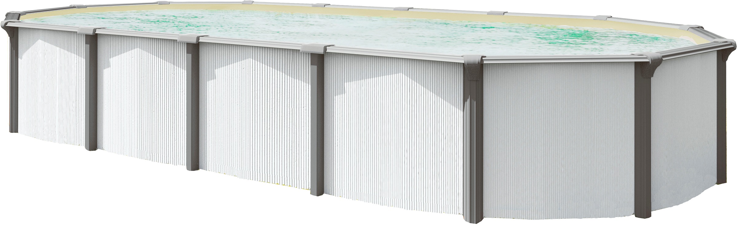 KWAD Ovalpool »Green line Evolution« 6,1x3,7x1,32 Innenfolie in blau, sand oder grau erhältlich