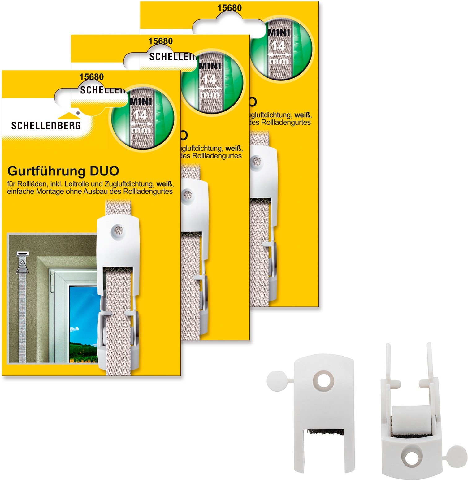 SCHELLENBERG Rollladen-Gurtführung »Duo für das Rollladensystem Mini« Set, günstig online kaufen