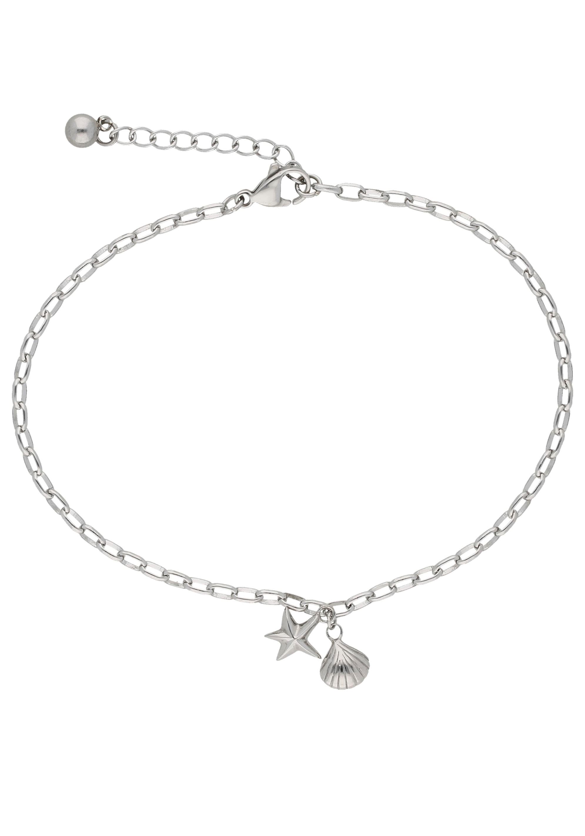 Firetti Fußkette »Schmuck Geschenk Körperschmuck Maritim Seestern+Muschel Ankerkette«