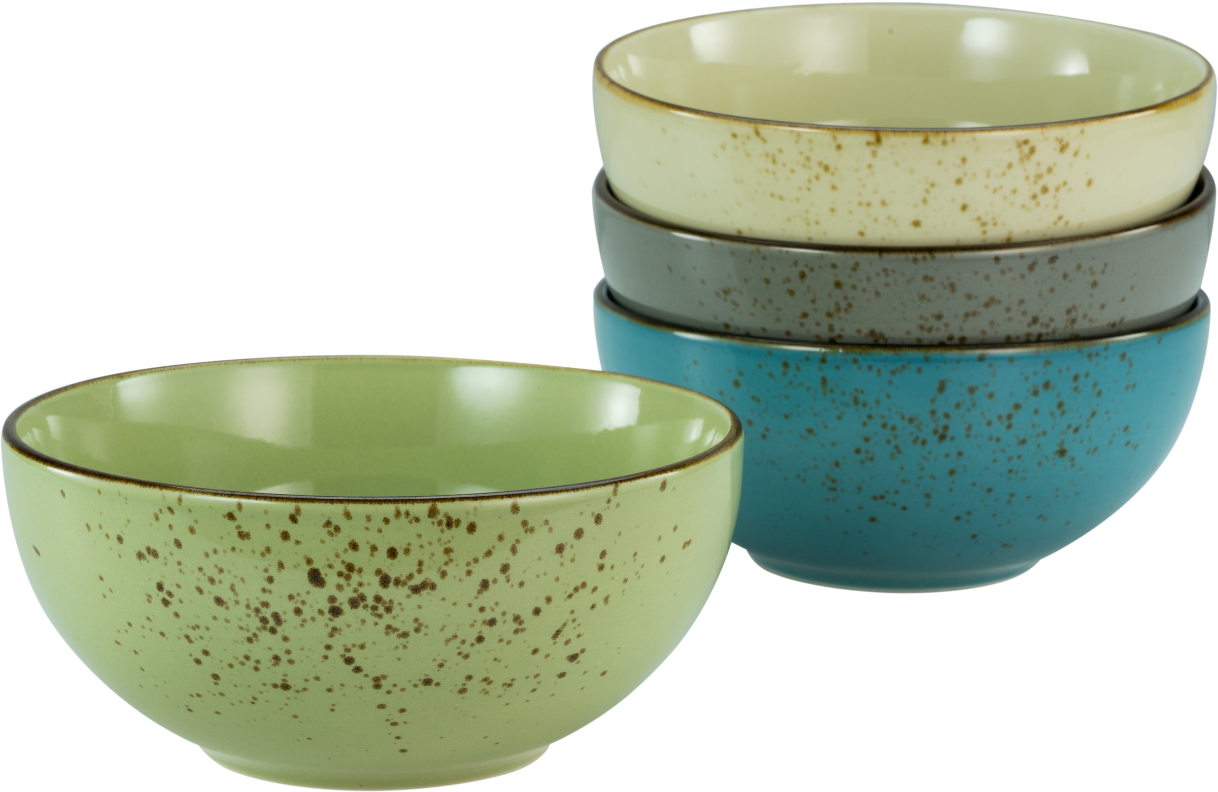 CreaTable Müslischale »NATURE COLLECTION« 4 Stk. aus Steinzeug Salatschale, günstig online kaufen