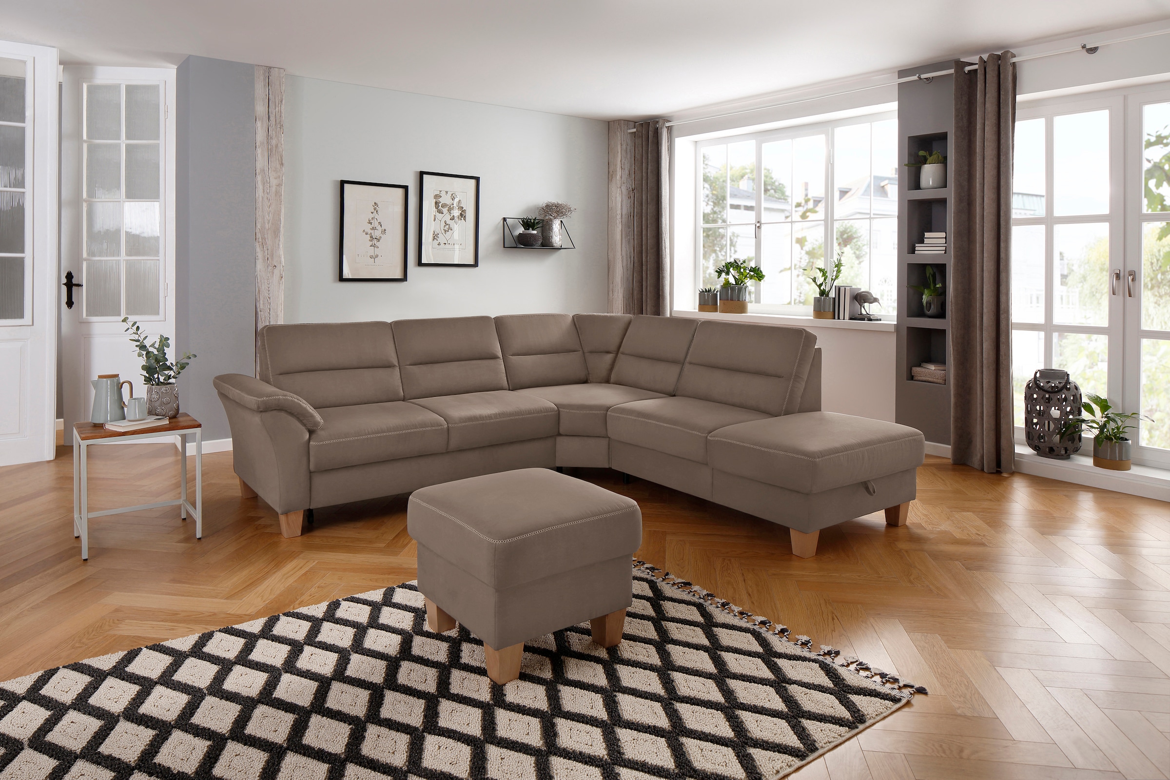 Home affaire Ecksofa »Soleo L-Form«, komfortabel durch Trapezecke mit Relax günstig online kaufen