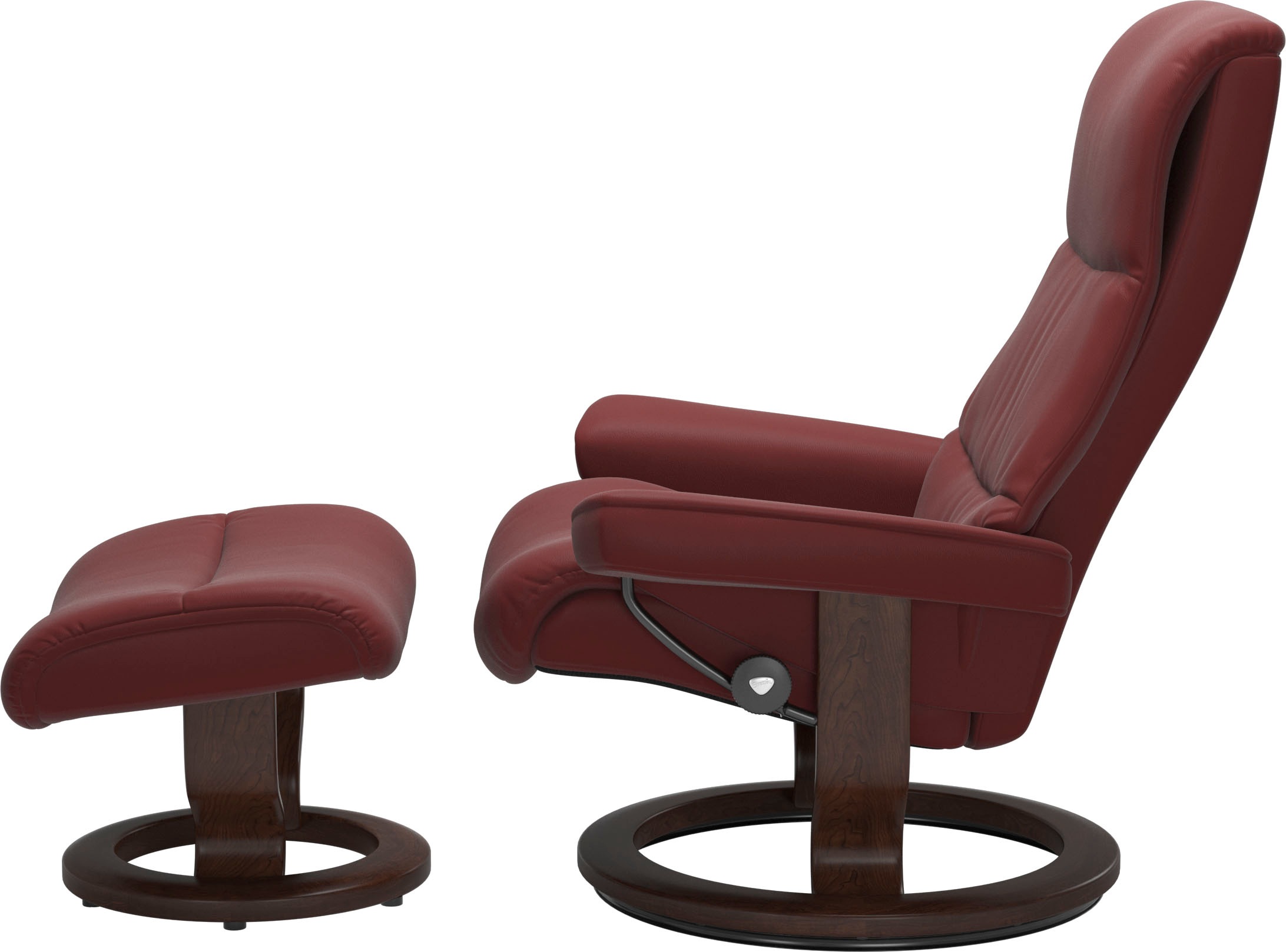 Stressless® Relaxsessel »View« Set, Relaxsessel mit Hocker,  mit Classic Base, Größe S,Gestell Braun
