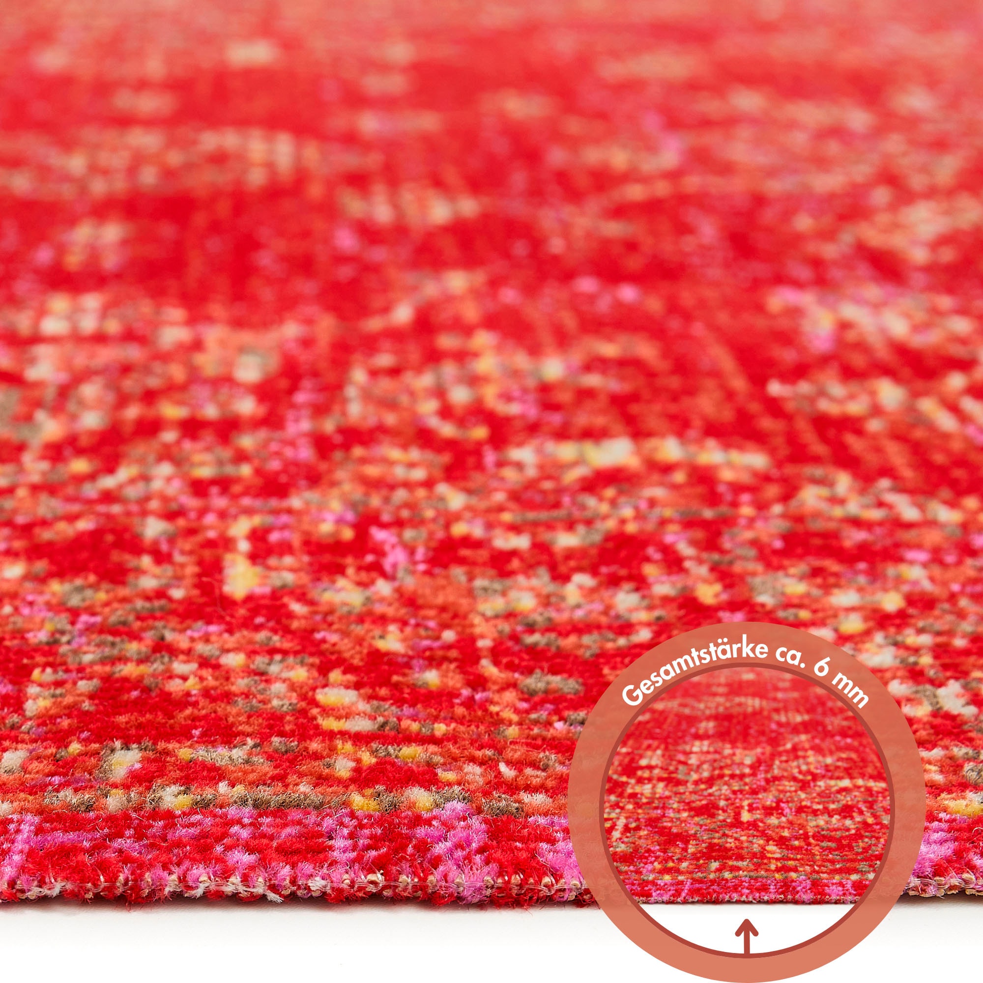 Andiamo Teppich »Colore«, rechteckig, 5 mm Höhe, verschieden Designs, In- und Outdoor geeignet, Wohnzimmer