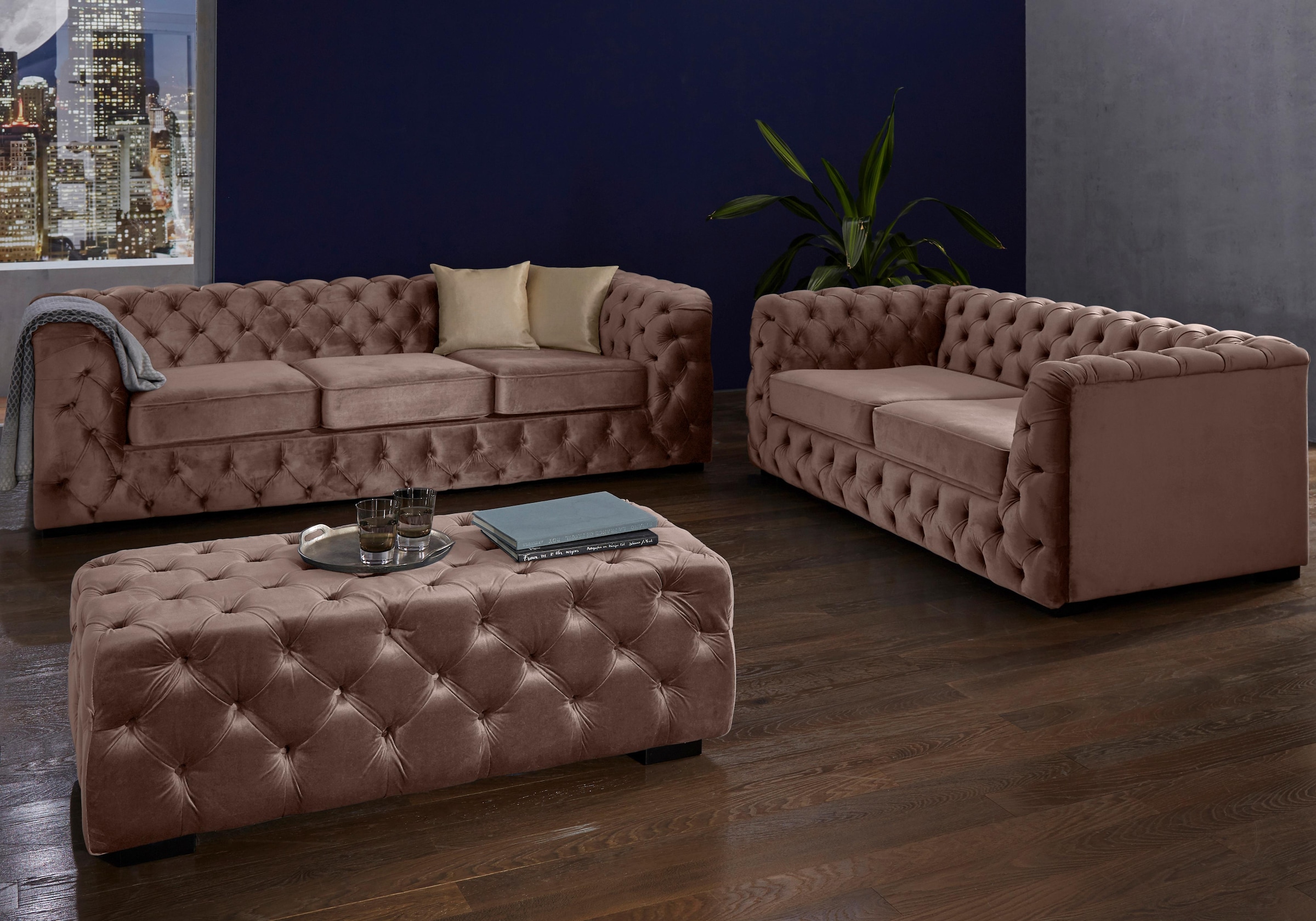 Guido Maria Kretschmer Home&Living Chesterfield-Sofa »Kalina«, klassische Chesterfield-Knopfheftung, sehr hochwertige Verarbeitung