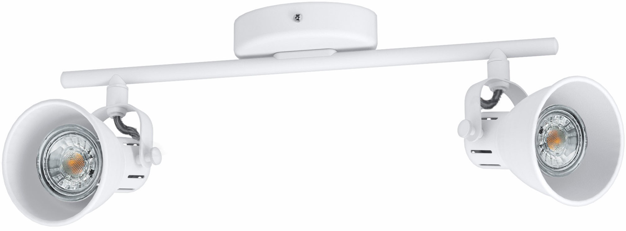 EGLO Deckenspot "SERAS 1", weiß, 2, Leuchten, LED Deckenleuchte, LED Deckenlampe, weiß, Leuchtmittel inkl., Deckenspot