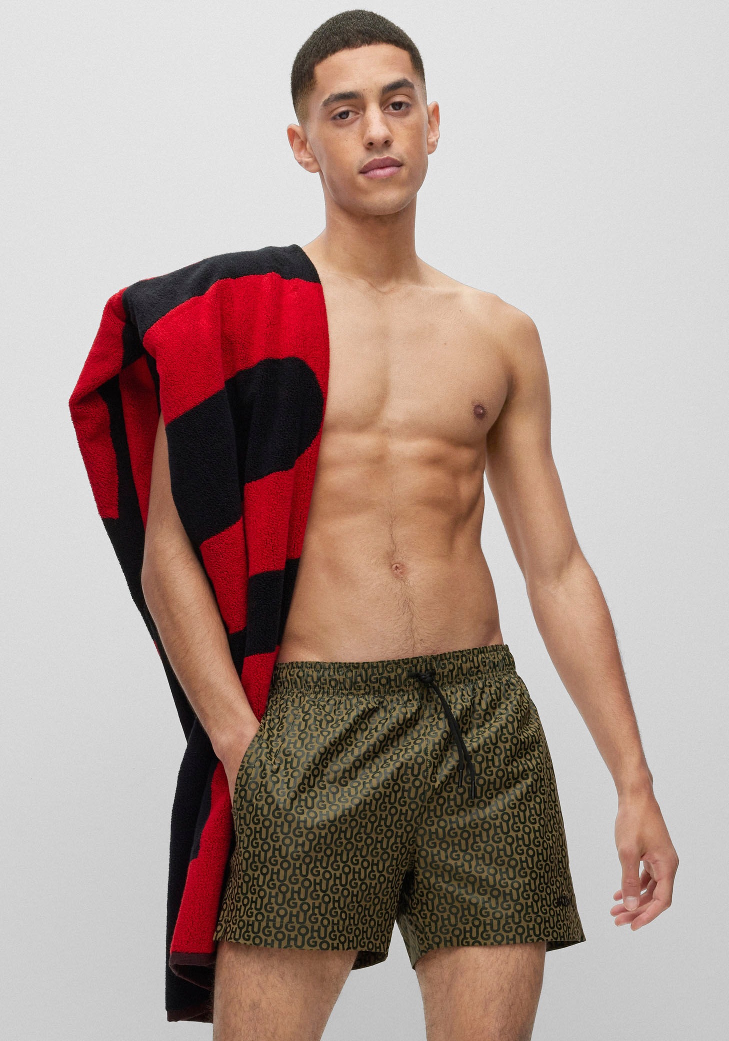 Bild von HUGO Badeshorts, mit Label All-Over Print