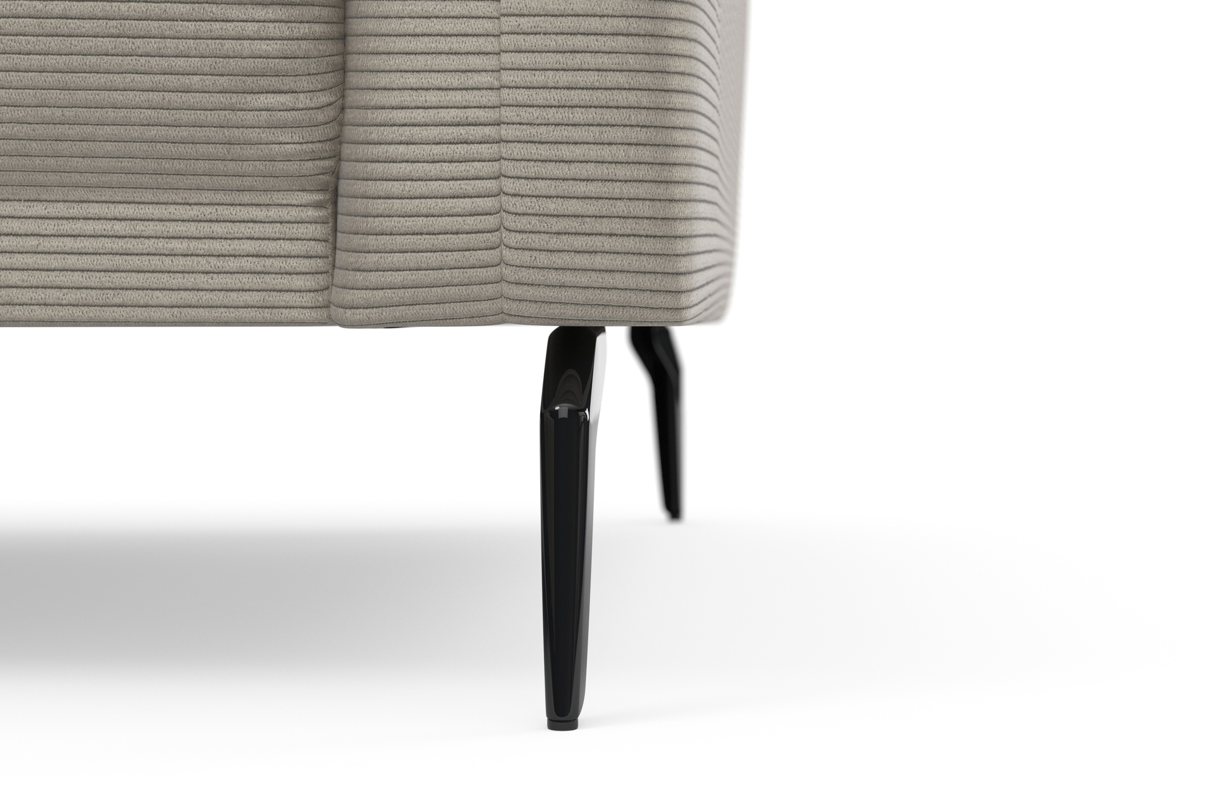 INOSIGN Ecksofa »Coco L-Form«, Sitztiefen-, Arm- und Kopfteilverstellung, Cord-Bezug, Fußhöhe 15 cm