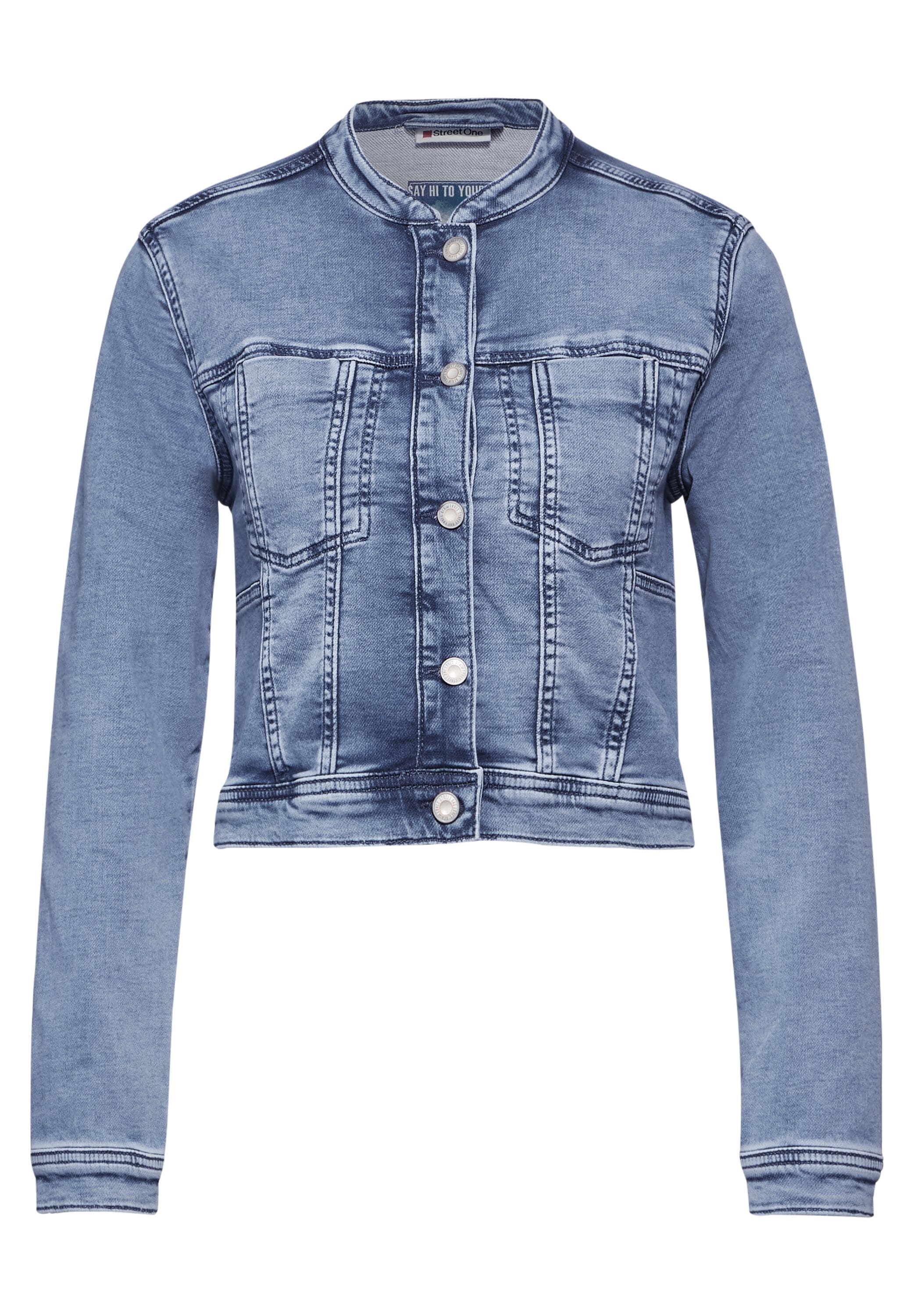 STREET ONE Jeansblazer, kurz und mit Brusttaschen