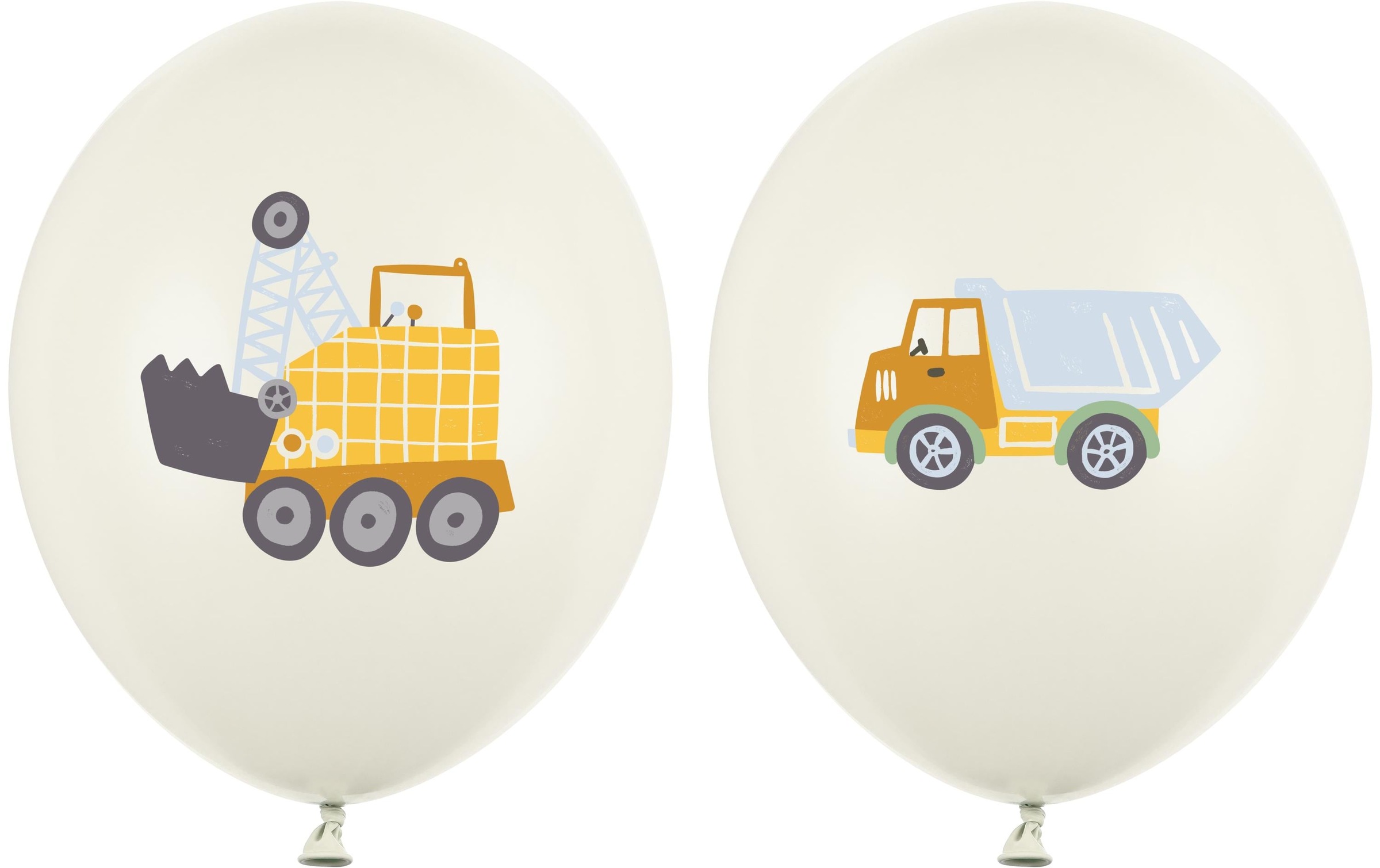 partydeco Aufblasbares Partyzubehör »Luftballon Baufahrzeuge«