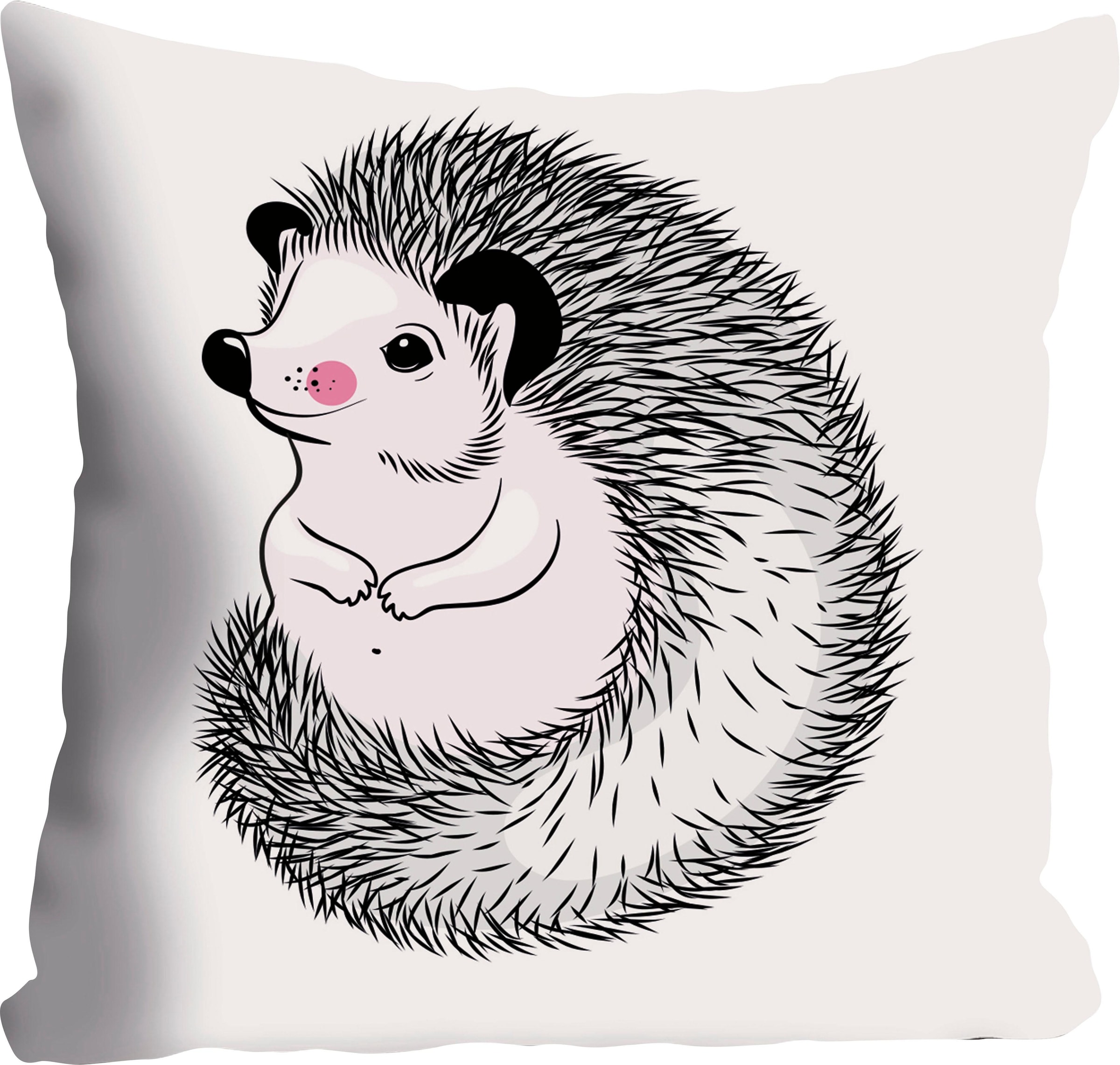 queence Dekokissen »»Igel««, Kissenhülle ohne Füllung, 1 Stück günstig online kaufen
