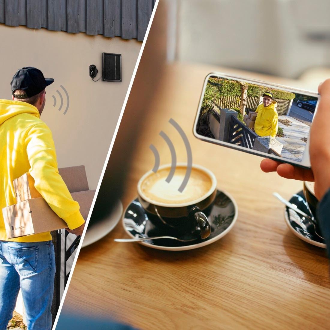 Hama Smart Home Kamera »WLAN Kamera Outdoor (App, Solar, Nachtsicht, Bewegungsmelder, Live)«, Innenbereich-Außenbereich