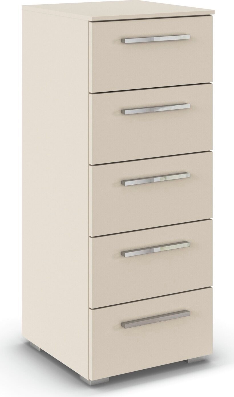 rauch Schubkastenkommode »Highboard Sideboard Kommode MONTCLAR Frontauswahl Dekor/Hochglanz/Glas« in 2 Breiten: 40 oder 80 cm / Höhe 100 cm, inkl. Soft-Close-Funktion,  mit 5 geräumigen Schubladen, viele Griffvarianten MADE IN GERMANY