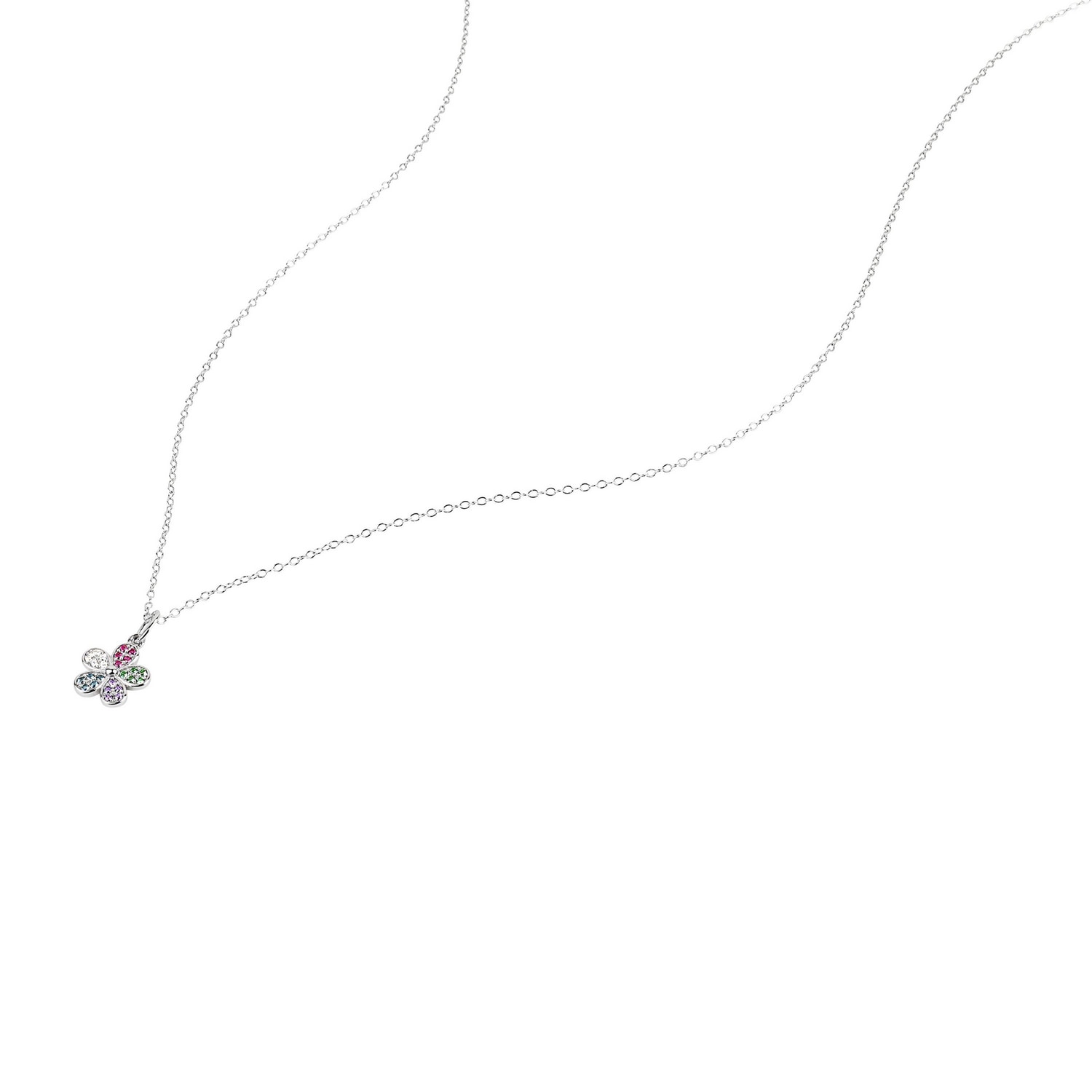 Prinzessin Lillifee Kette mit Anhänger »Blume-Motiv« mit Zirkonia (synth.)