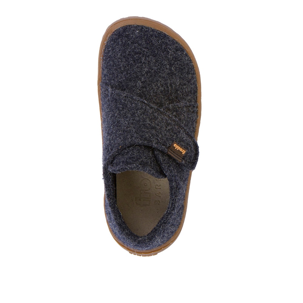 froddo® Hausschuh »BAREFOOT WOOLY«, Klettschuh, Kindergartenschuh mit Wollfutter