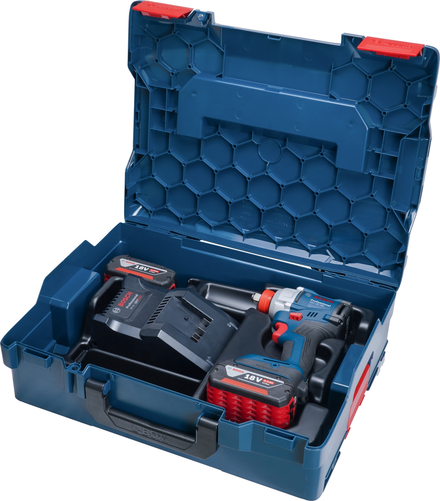 Bosch Professional Akku-Drehschlagschrauber »»GDX 18V-285««, Inkl. 2x Akku GBA 18V 4,0Ah
